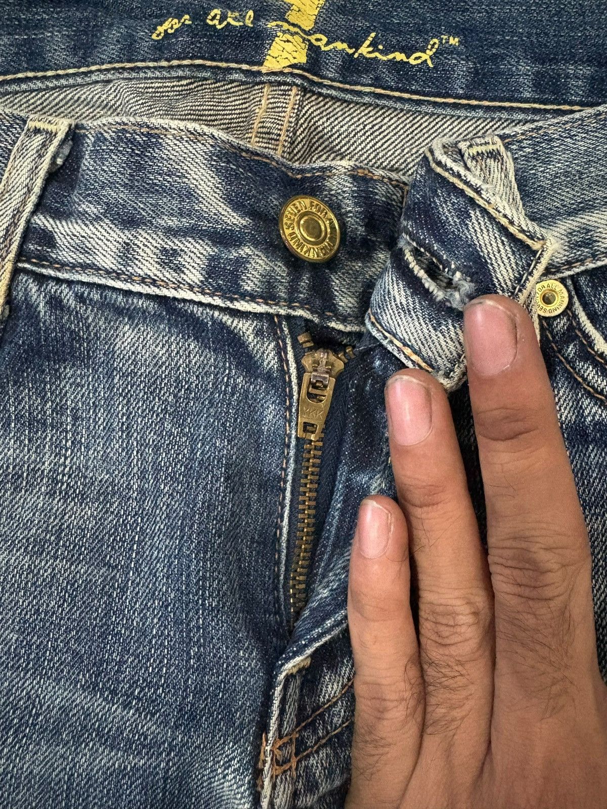 7 For All Mankind Vintage 7 For All Mankind Distressed Flared Jeans Size US 28 / EU 44 - 3 Thumbnail