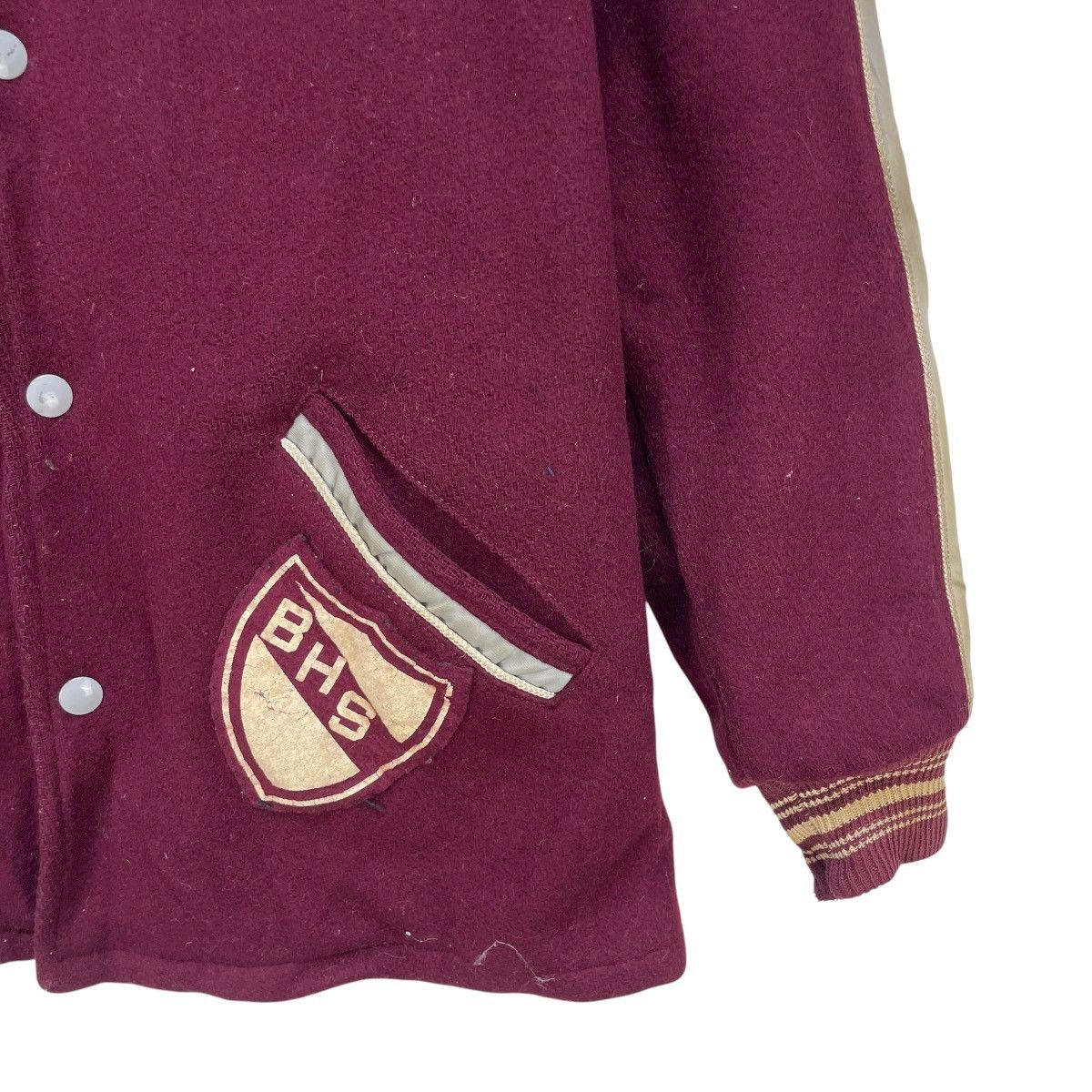 Champion 💥Vintage 60s Distressed Varsity Jacket Niaqara Buffalo BHS Size US S / EU 44-46 / 1 - 6 Thumbnail