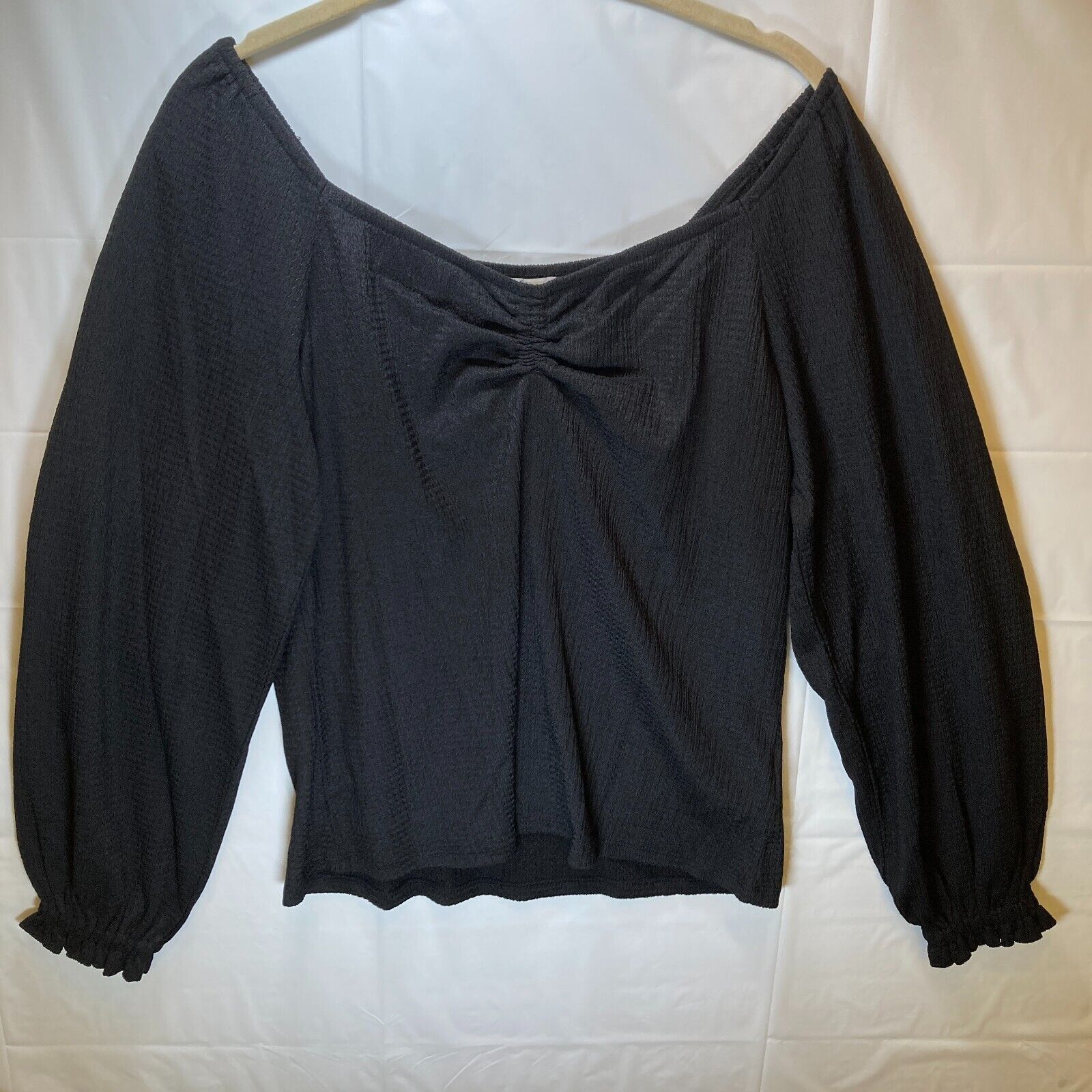 Michael Kors Michael Kors Women's Rouched Puff Sleeve Top Petite Large Size L / US 10 / IT 46 - 9 Thumbnail
