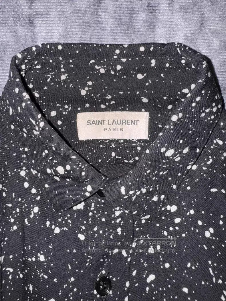 Saint Laurent Paris Saint Laurent Paris size 39 Irregular silk starry splatter Size US L / EU 52-54 / 3 - 5 Thumbnail