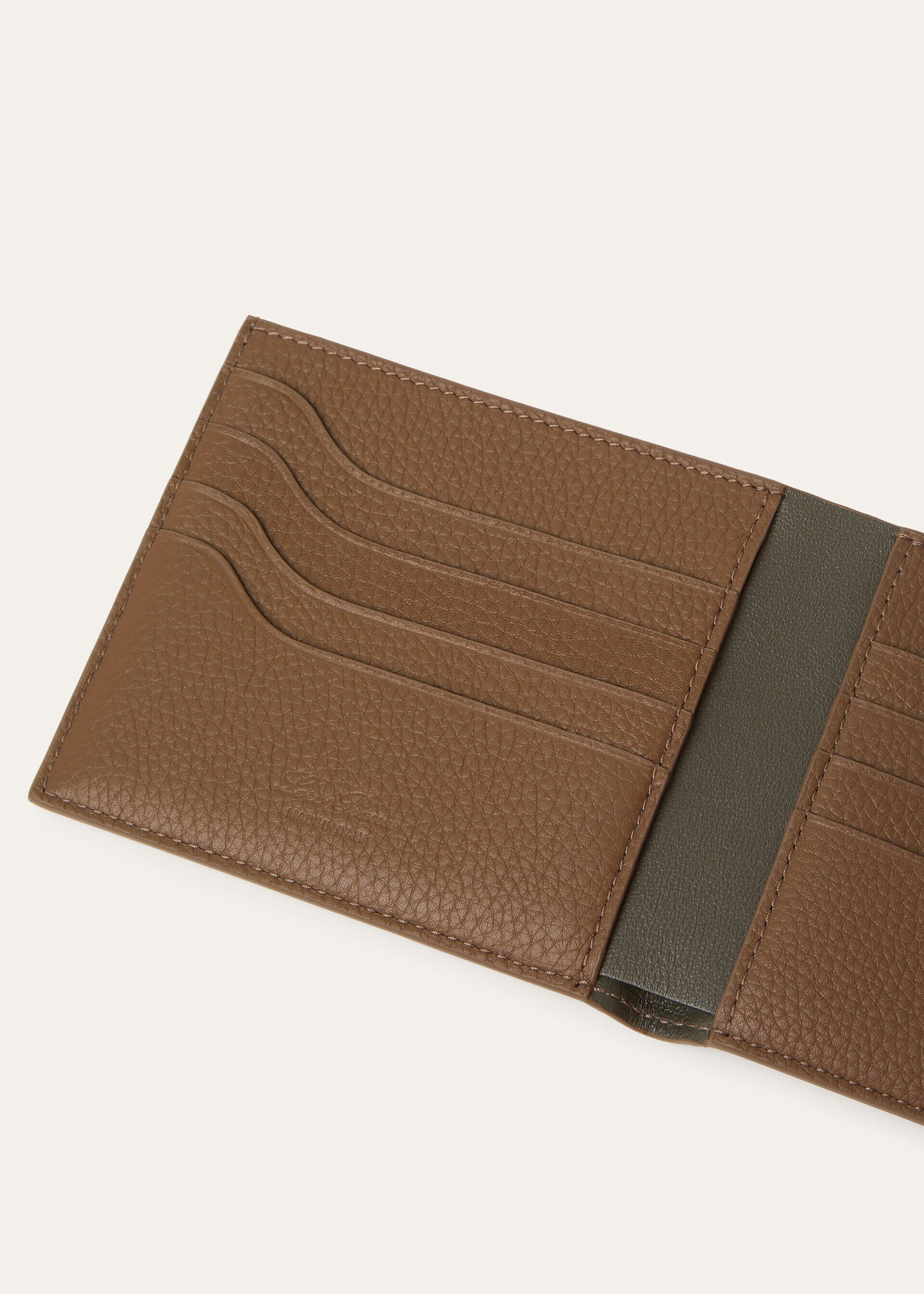 Loro Piana os11x0426 FAO3070 Size: OS / Extra Compact Wallet in Pecan Size ONE SIZE - 4 Thumbnail