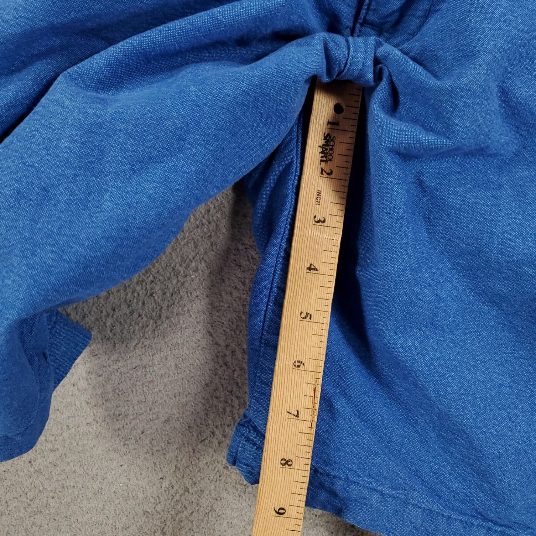 Vintage Hickey Freeman Shorts Mens 36 Blue Cotton Chino 9 Inch Inseam Flat Front Zip Classic Casual Workwear Regular Adult Mens Size US 36 / EU 52 - 4 Thumbnail