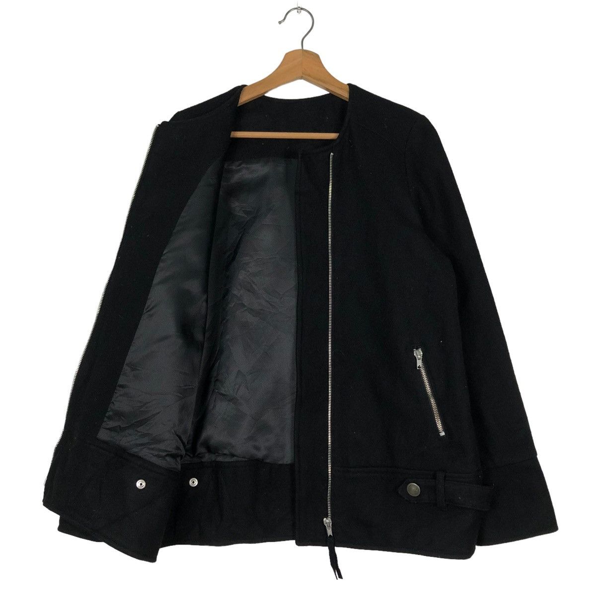 Japanese Brand 🔥VINTAGE BIKER JACKET ASYMMETRIC ZIPPER NARA ISSEY MIYAKE Size US S / EU 44-46 / 1 - 11 Thumbnail
