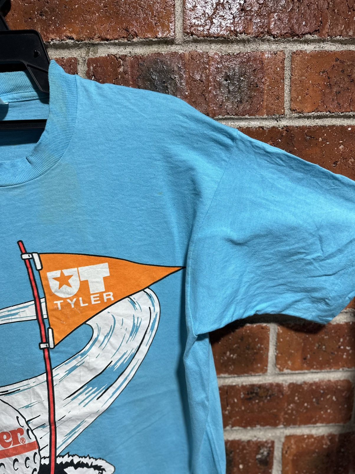 Fruit Of The Loom Vintage Dr Pepper With Flag Tyler Faded Tee Size US L / EU 52-54 / 3 - 9 Thumbnail