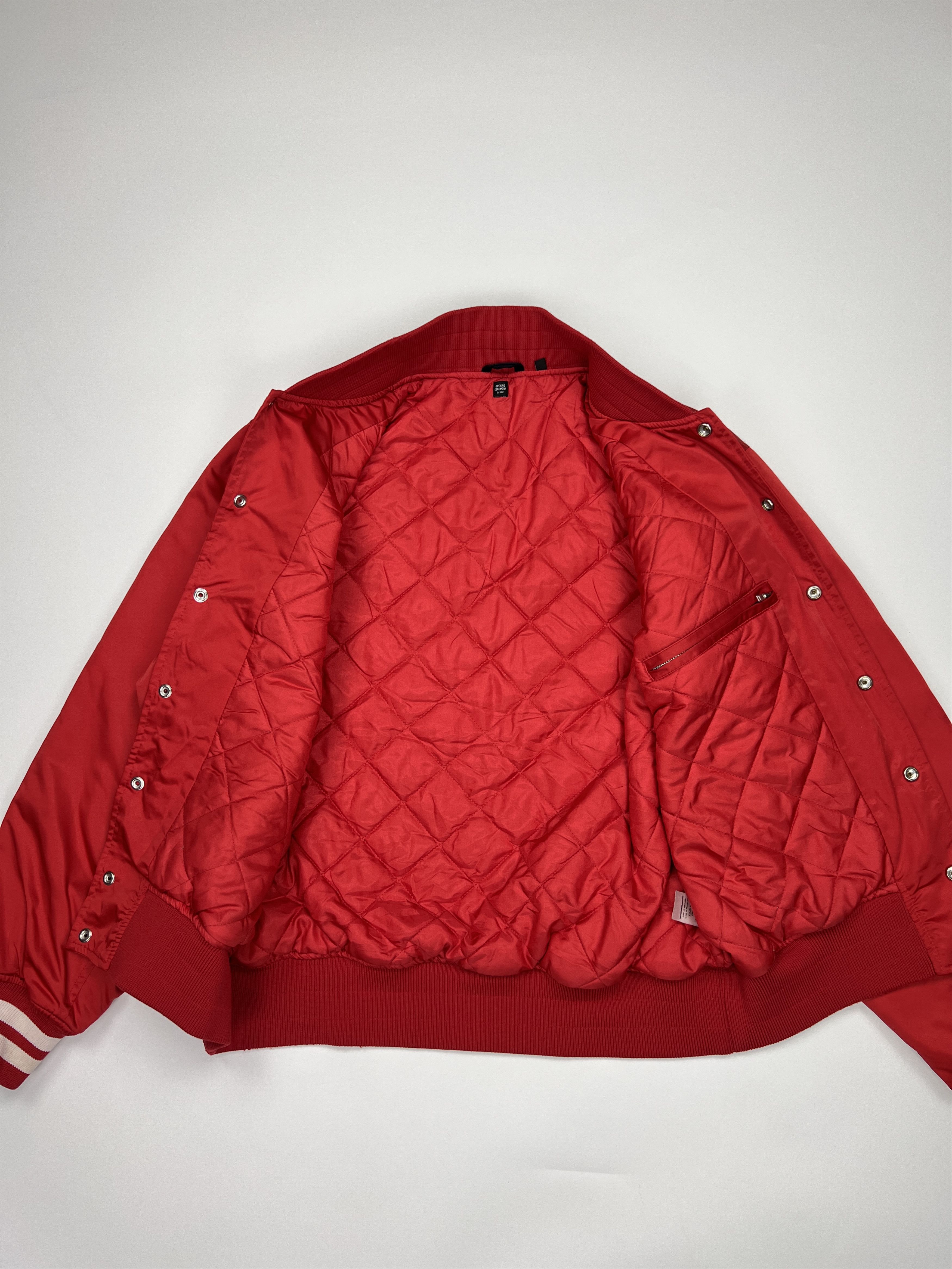 Opening Ceremony Opening Ceremony Red Nylon Bomber Jacket Spell Logo Size US M / EU 48-50 / 2 - 7 Thumbnail