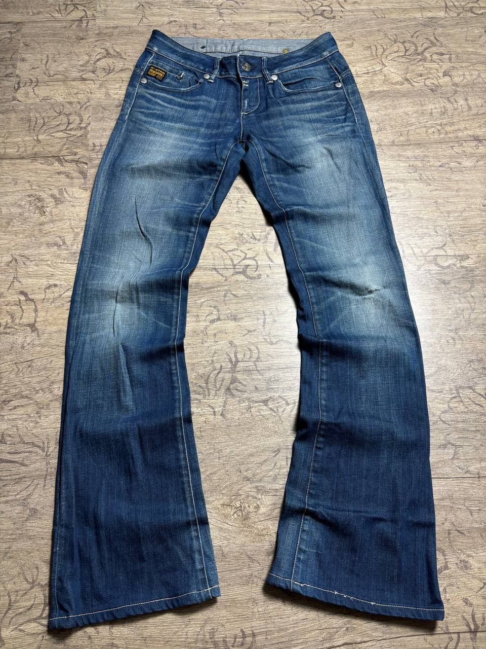 G-Star RARE💣 Flared Hysteric Glamour vibe Japan G-STAR Fade Jeans Size US 29 - 2 Thumbnail