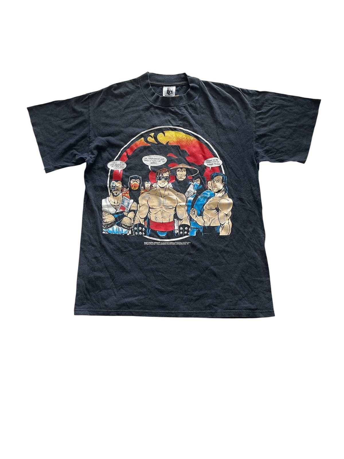 Other Vintage Mortal Kombat Graphic Tee 90s – Black Size US L / EU 52-54 / 3 - 1 Thumbnail