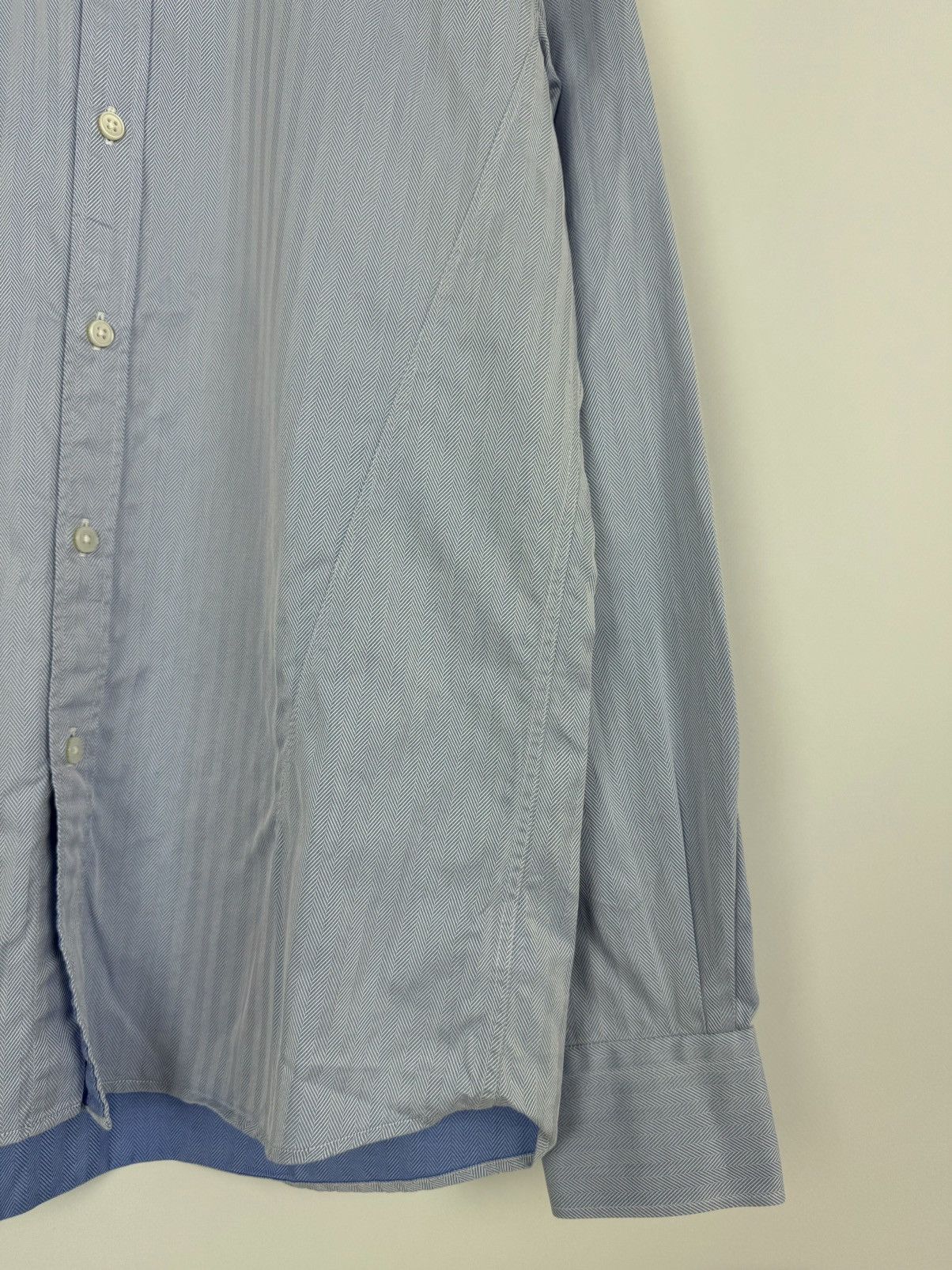 Z Zegna Z Zegna Blue Drop 8 Fit Shirt Size US M / EU 48-50 / 2 - 6 Thumbnail
