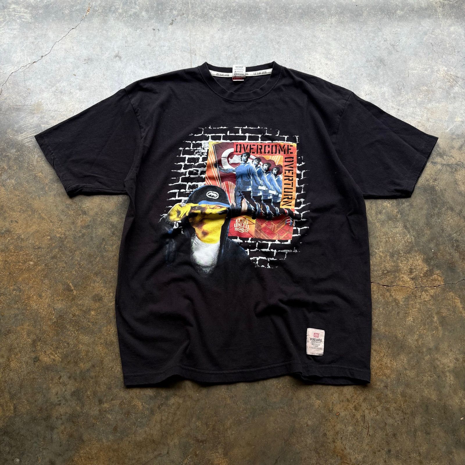 Ecko Unltd. Rare Vintage Ecko Black Graphic T-shirt Size Large Size US L / EU 52-54 / 3 - 1 Thumbnail