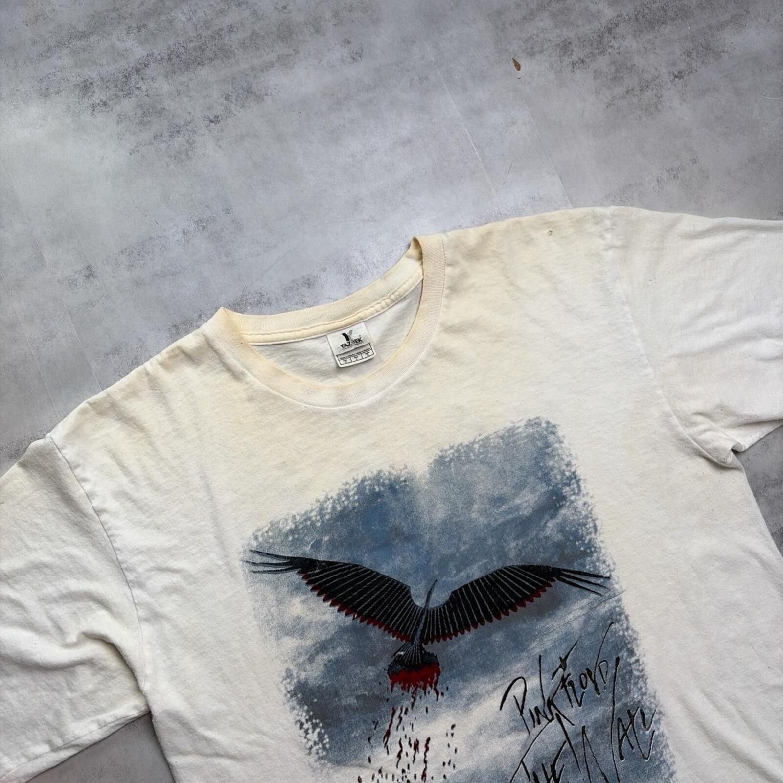Other Y2K White Pink Floyd The Wall Tour Band Distressed T-Shirt Size US L / EU 52-54 / 3 - 6 Thumbnail