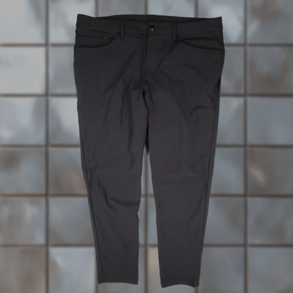 Lululemon Lululemon Mens Pants 38 Black ABC Classic 5 Pocket Stretch Chino Tapered Zip Fly Front Pockets Travel Golf Office Mens Size US 38 / EU 54 - 1 Thumbnail
