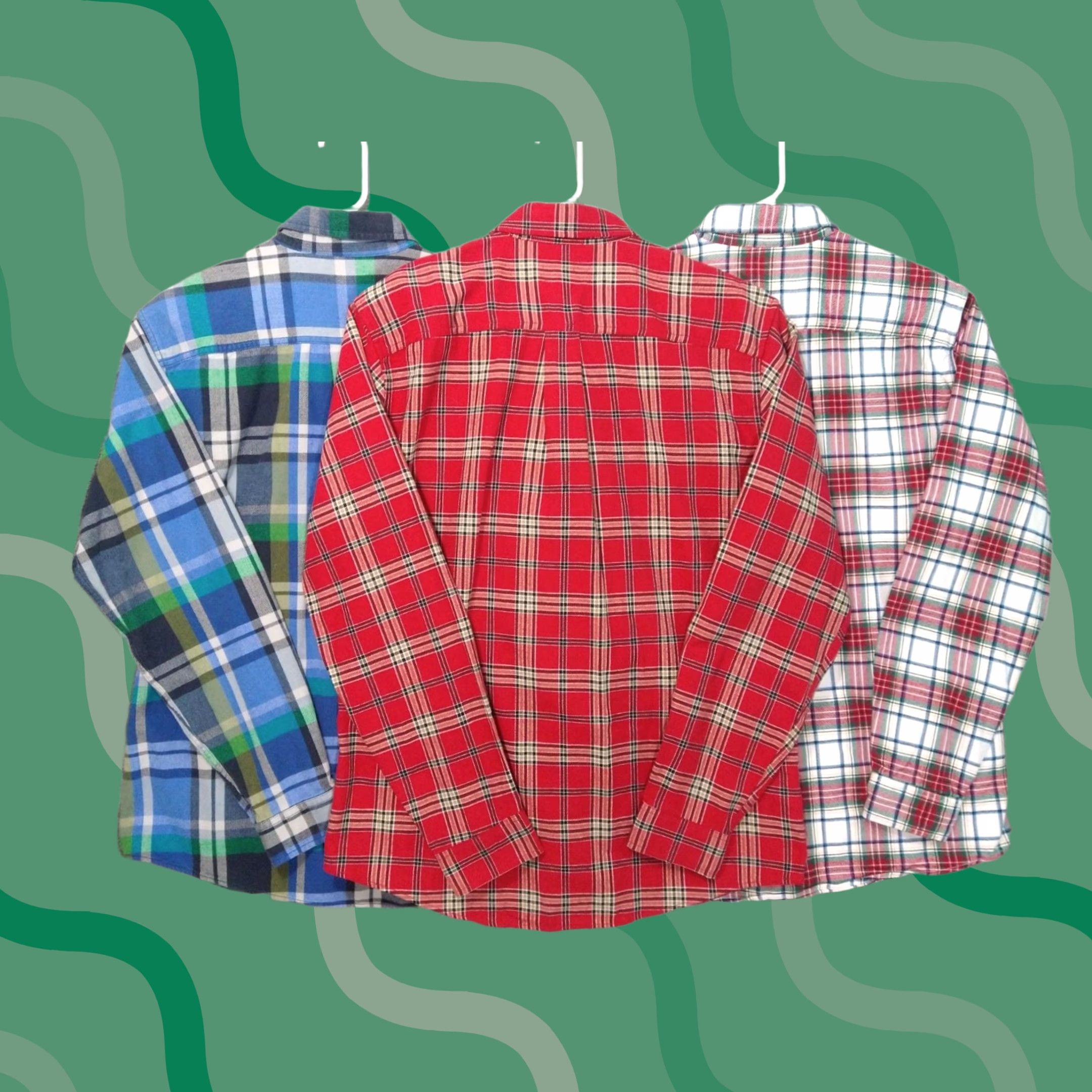 Eddie Bauer Eddie Bauer Shirt Mens LT Plaid Flannel Long Sleeve Button Down 3-Pack Size US L / EU 52-54 / 3 - 1 Thumbnail