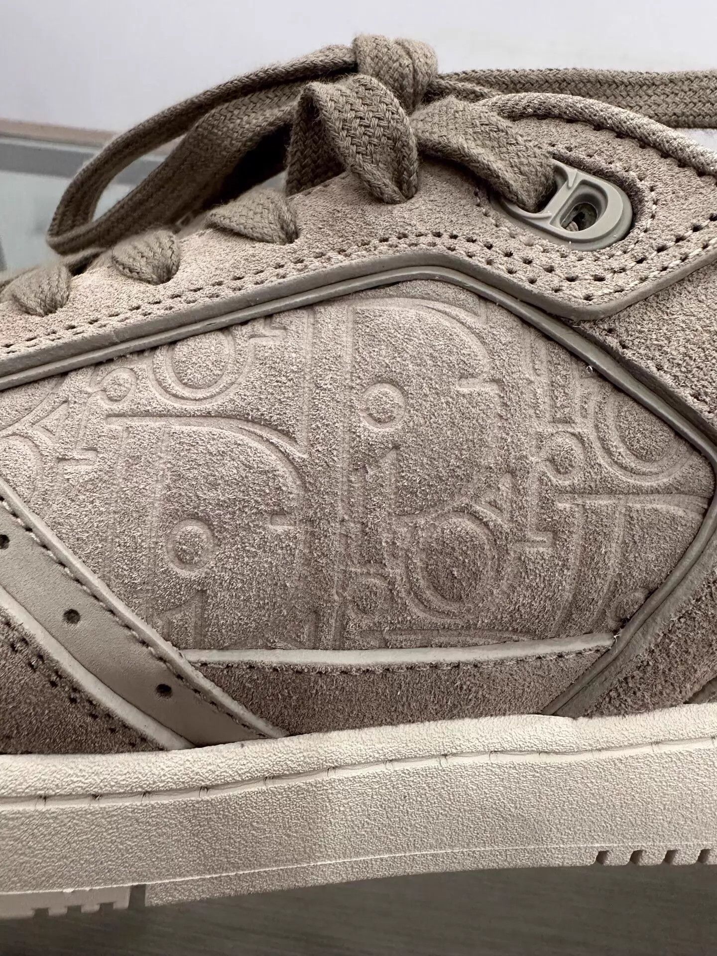 Dior Dior B27 Side Logo Gray Suede Men's Sneaker 42 Size US 9 / EU 42 - 8 Thumbnail