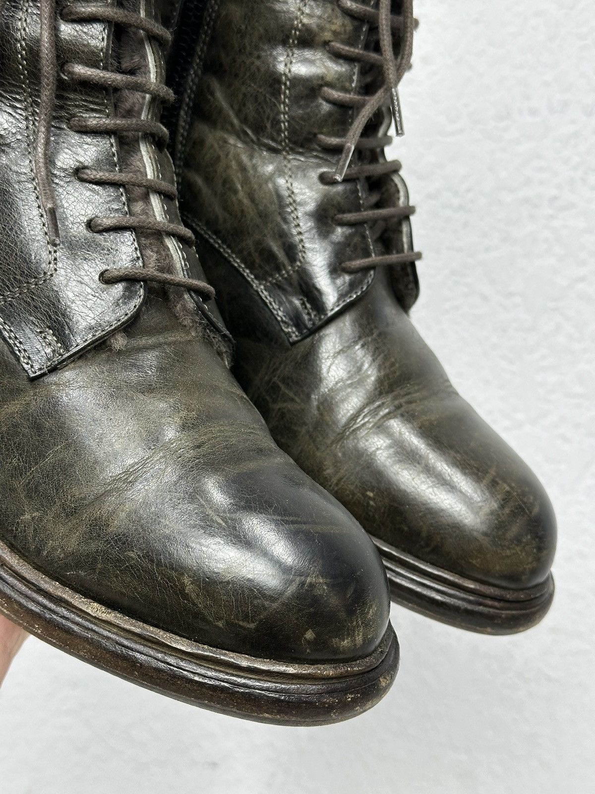 Hedi Slimane Vintage AS 98 Leather Boots IfSixWasNine Japan Balenciaga Size US 6 / EU 39 - 6 Thumbnail