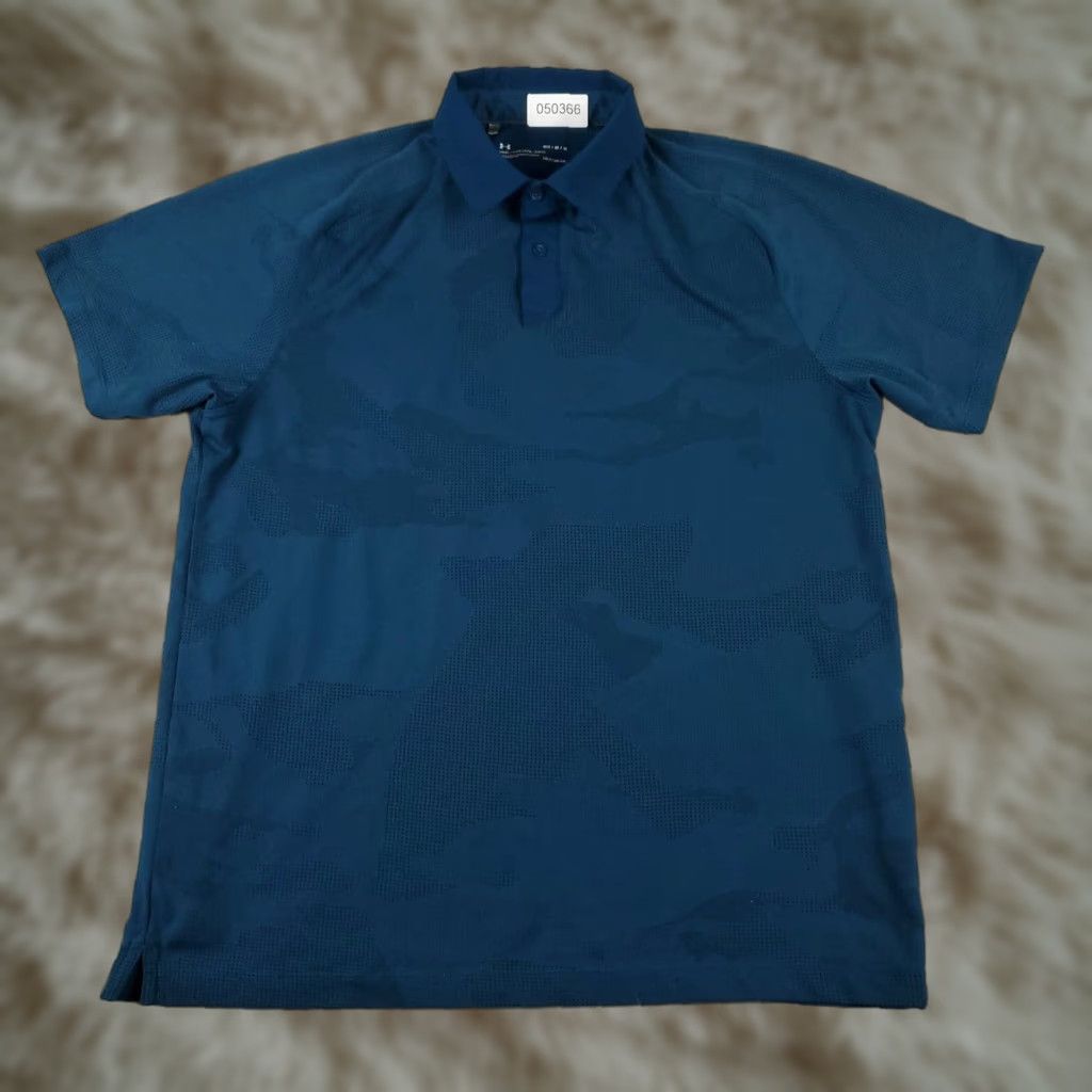Under Armour Under Armour Polo Shirt Mens Size Medium Blue Camouflage Short Sleeve Polo Shirt Mens Blue Camouflage Short Sleeve Under Armour Size US M / EU 48-50 / 2 - 1 Thumbnail