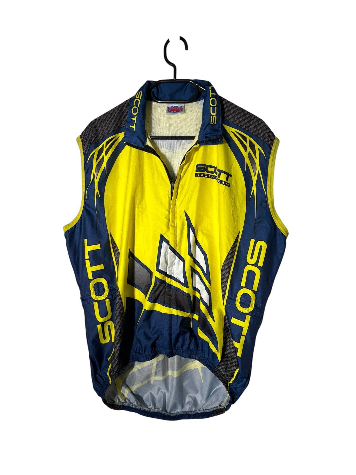 Schott Scott Racing Team Jersey Bicycle Made in USA 90’s Retro Size US L / EU 52-54 / 3 - 1 Thumbnail