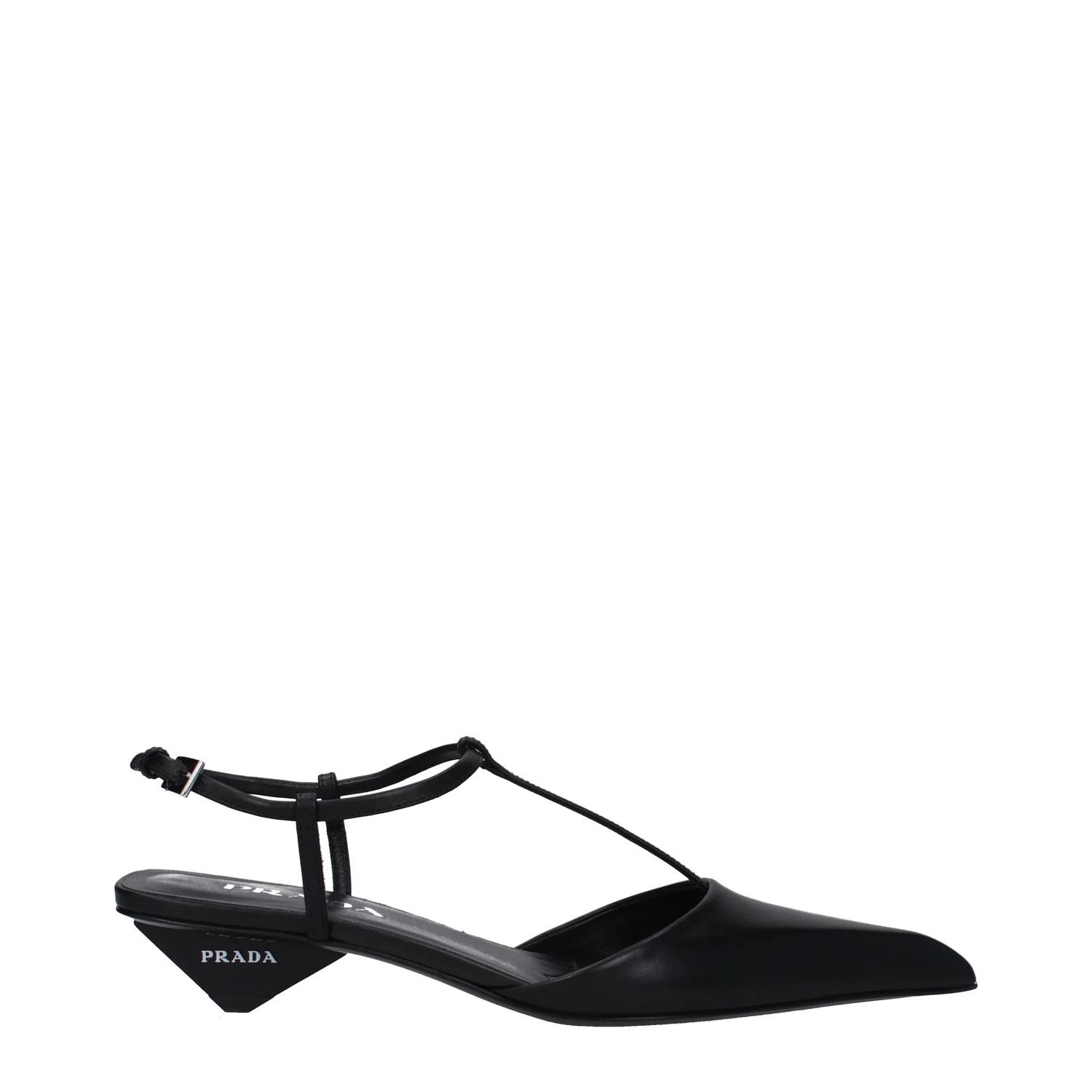 Prada ob1o1e1124 Leather Sandals in Black Size US 7.5 / IT 37.5 - 1 Thumbnail