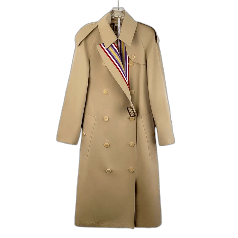 Burberry Burberry Brown Striped Trench Coat with Belt Size XS / US 0-2 / IT 36-38 - 1 Thumbnail