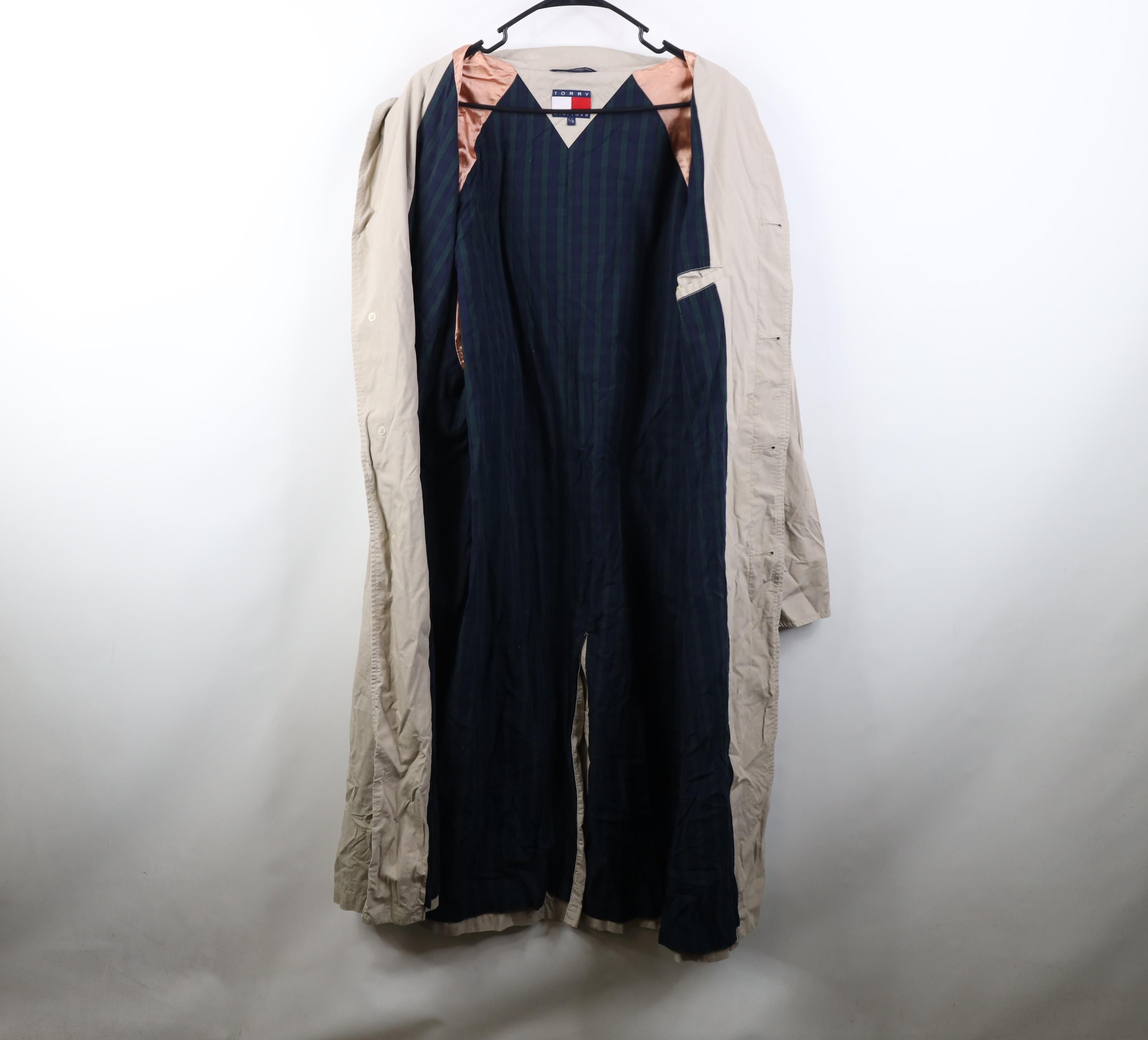 Tommy Hilfiger Vintage 90s Tommy Hilfiger Trench Coat Rain Jacket Beige Size US L / EU 52-54 / 3 - 12 Thumbnail