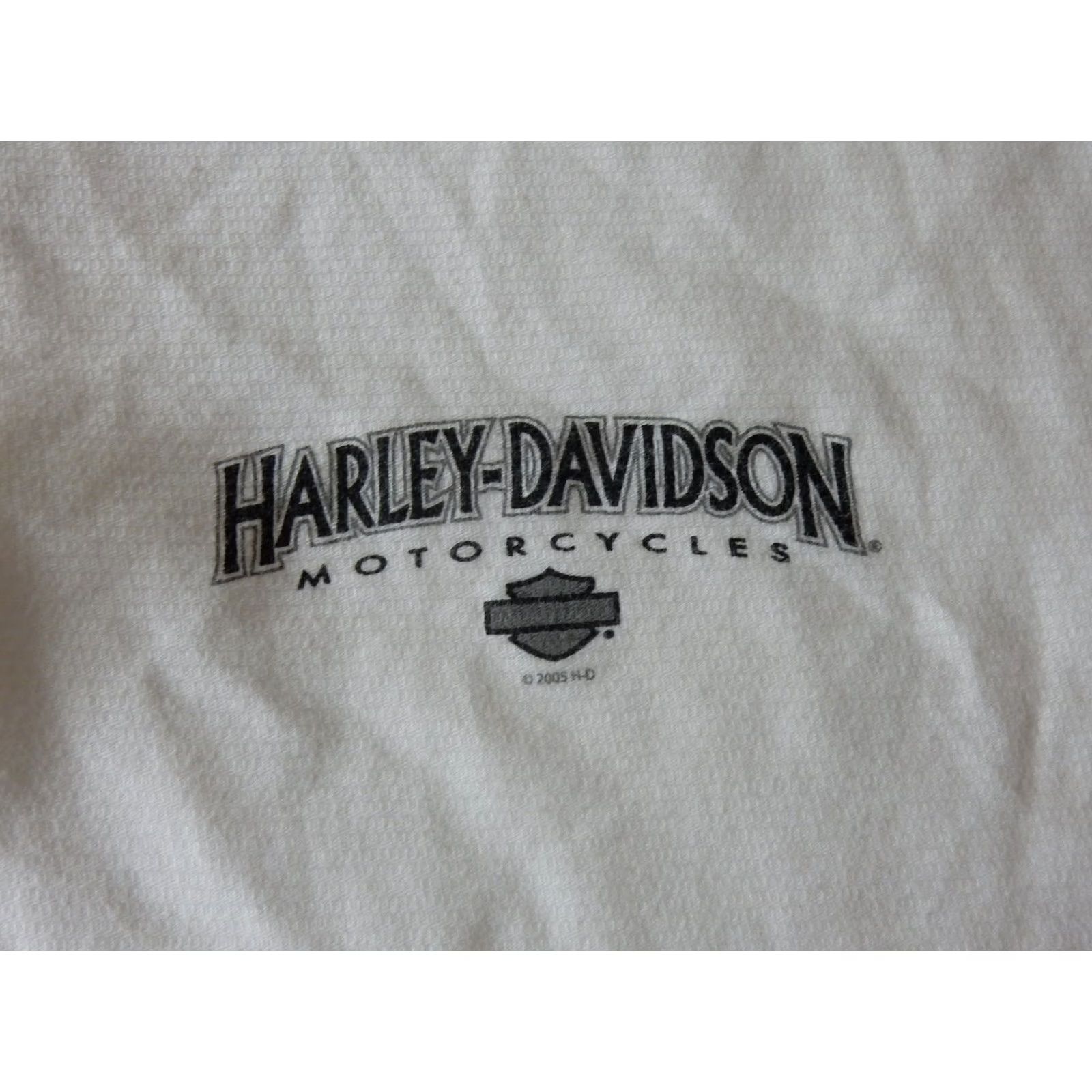 Harley Davidson Harley-Davidson Polo Shirt Mens 3XL White Cotton Short Sleeve Polo Shirt - 3XL Big & Tall Solid Polo Shirt Mens Size US XXL / EU 58 / 5 - 3 Thumbnail