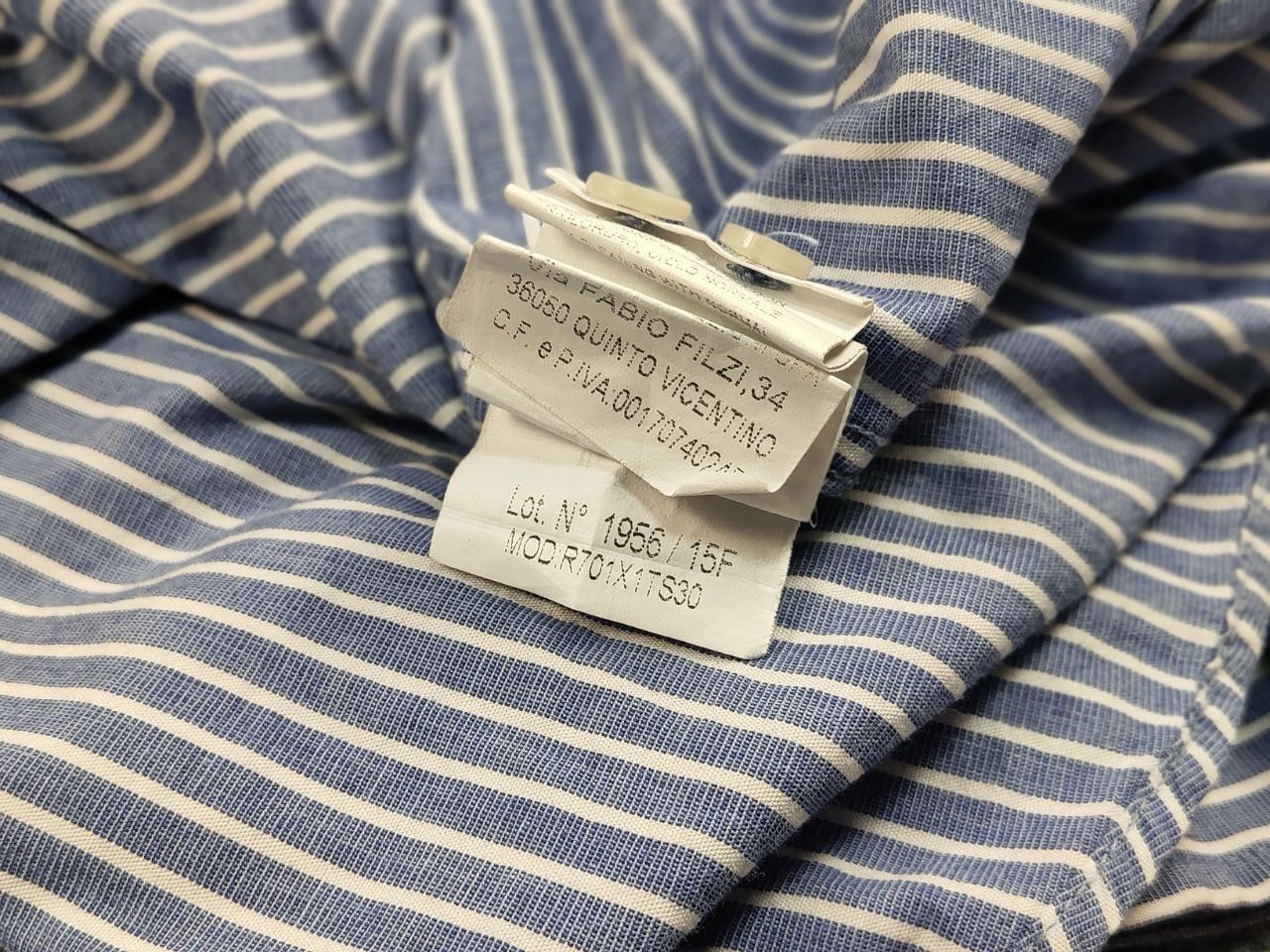Moschino Moschino Design Casual Striped Minimalist Logo Button Shirt Size US M / EU 48-50 / 2 - 22 Thumbnail