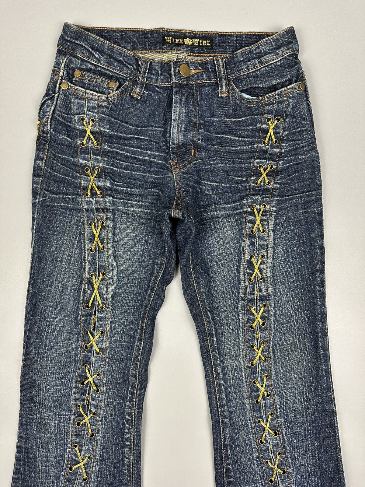 If Six Was Nine × Le Grande Bleu (L.G.B.) 🔥Rare🔥Japanese Ichioku Flared Jeans Size 26" / US 2 / IT 38 - 5 Thumbnail