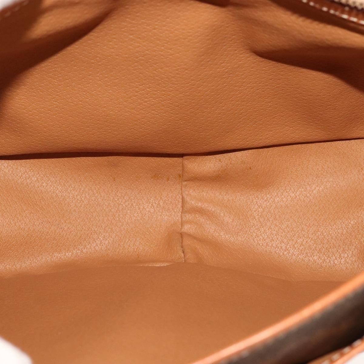 Celine CELINE Macadam Canvas Shoulder Bag Pvc Leather Gold Brown Size ONE SIZE - 11 Thumbnail