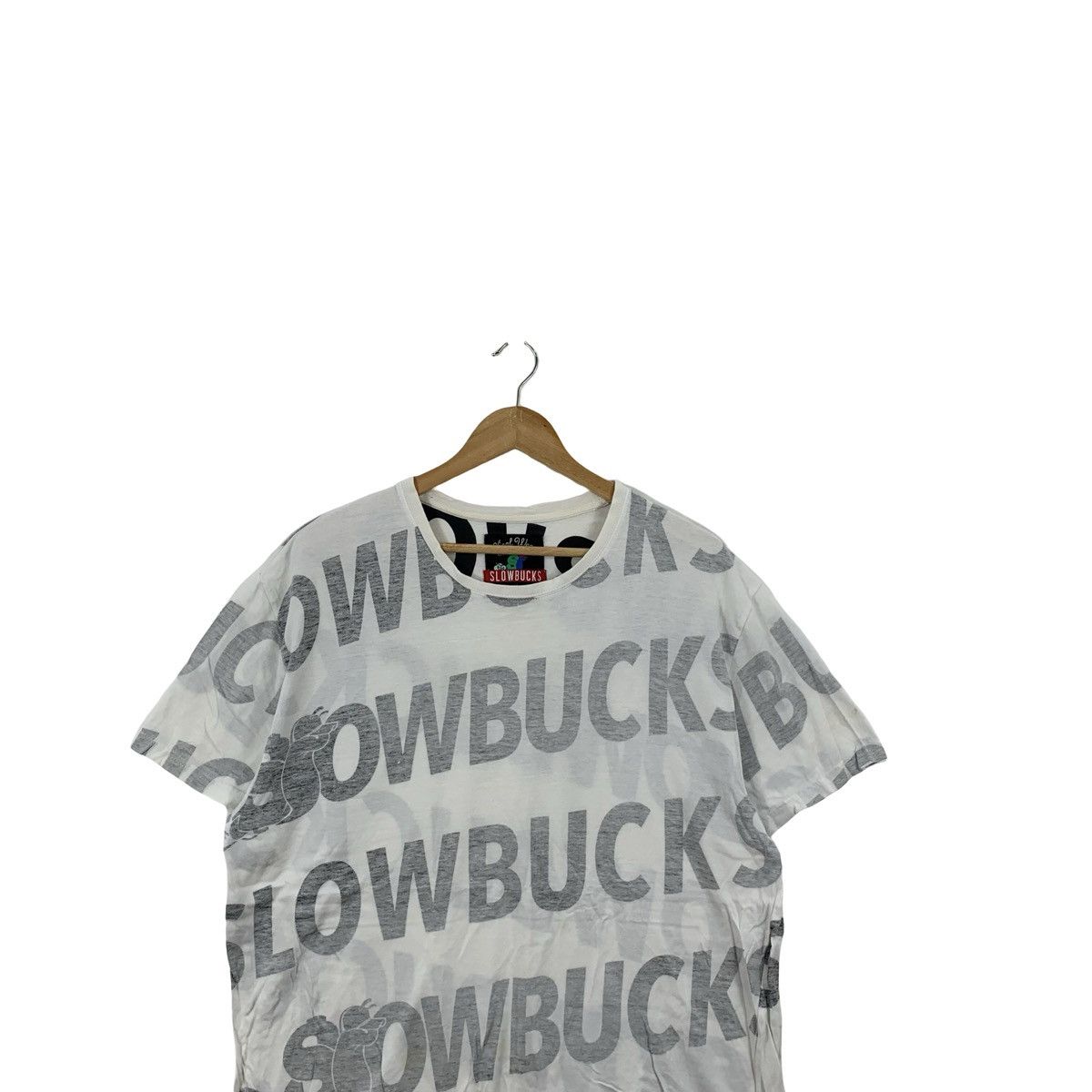 Vintage Vintage Y2K SLOWBUCKS STREETWEAR Over Print Tee Shirt Top Size XL / US 12-14 / IT 48-50 - 2 Thumbnail