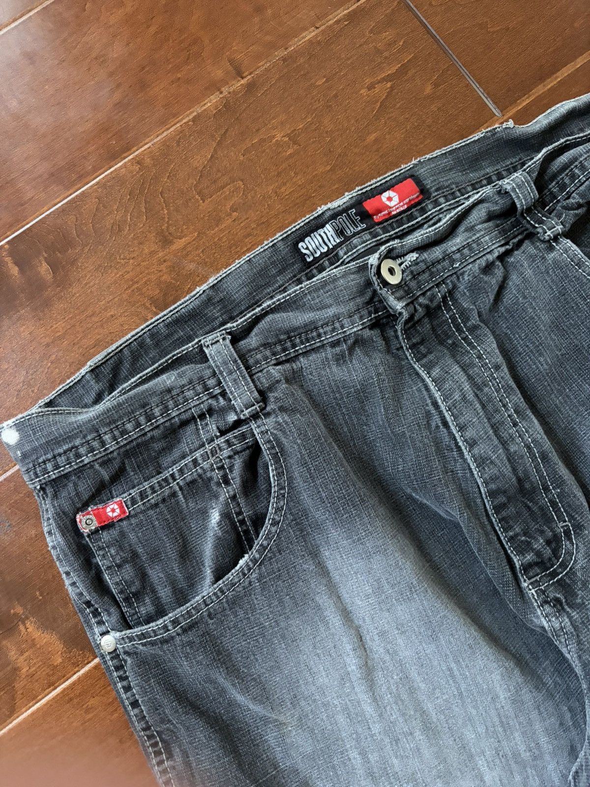 Southpole Vintage Size 40 Black Southpole Red Tab Baggy Jeans Size US 40 / EU 56 - 4 Thumbnail