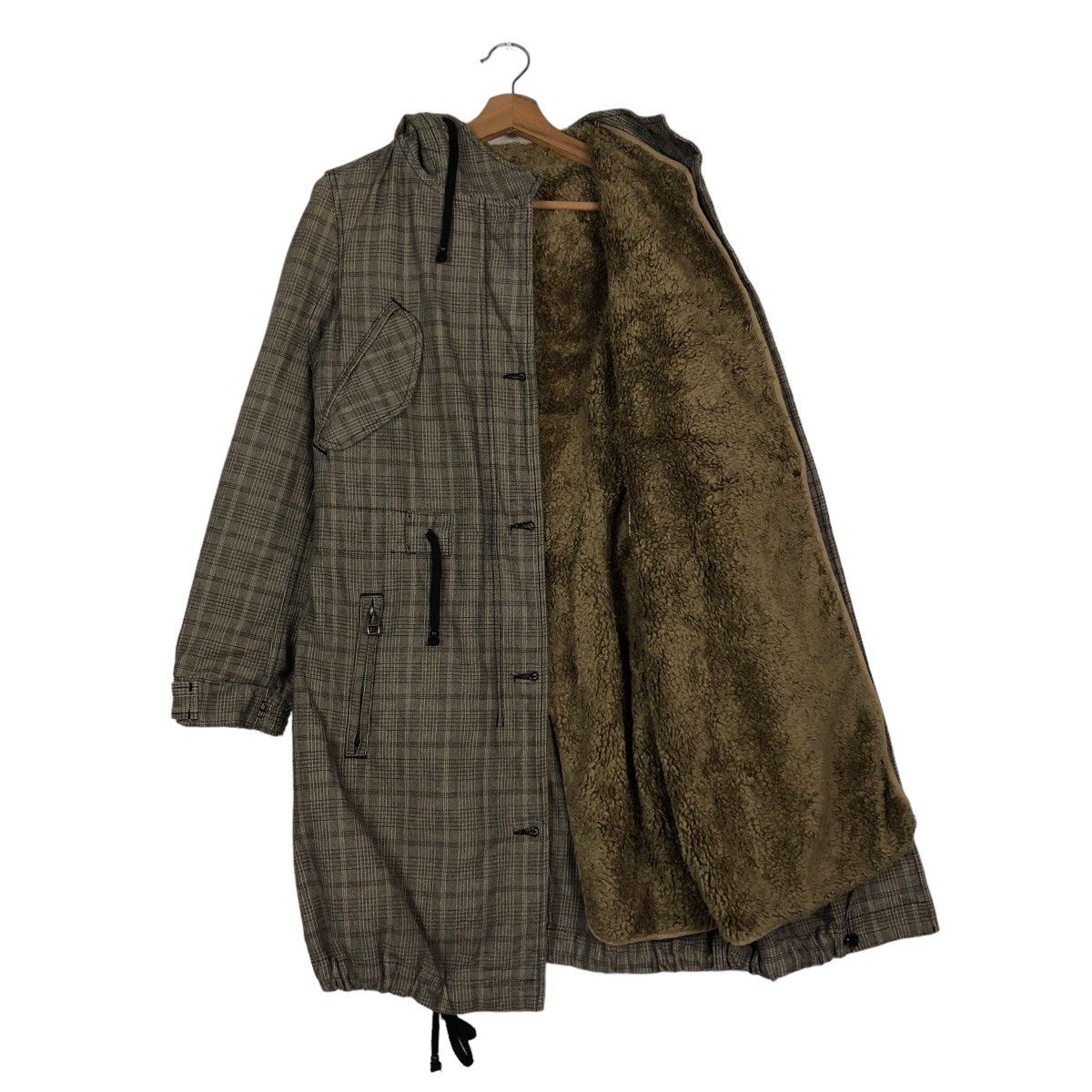 Japanese Brand 📌VINTAGE LONG JACKET SHEARLING FUR LINING BIKER REPLAY Size US XS / EU 42 / 0 - 13 Thumbnail