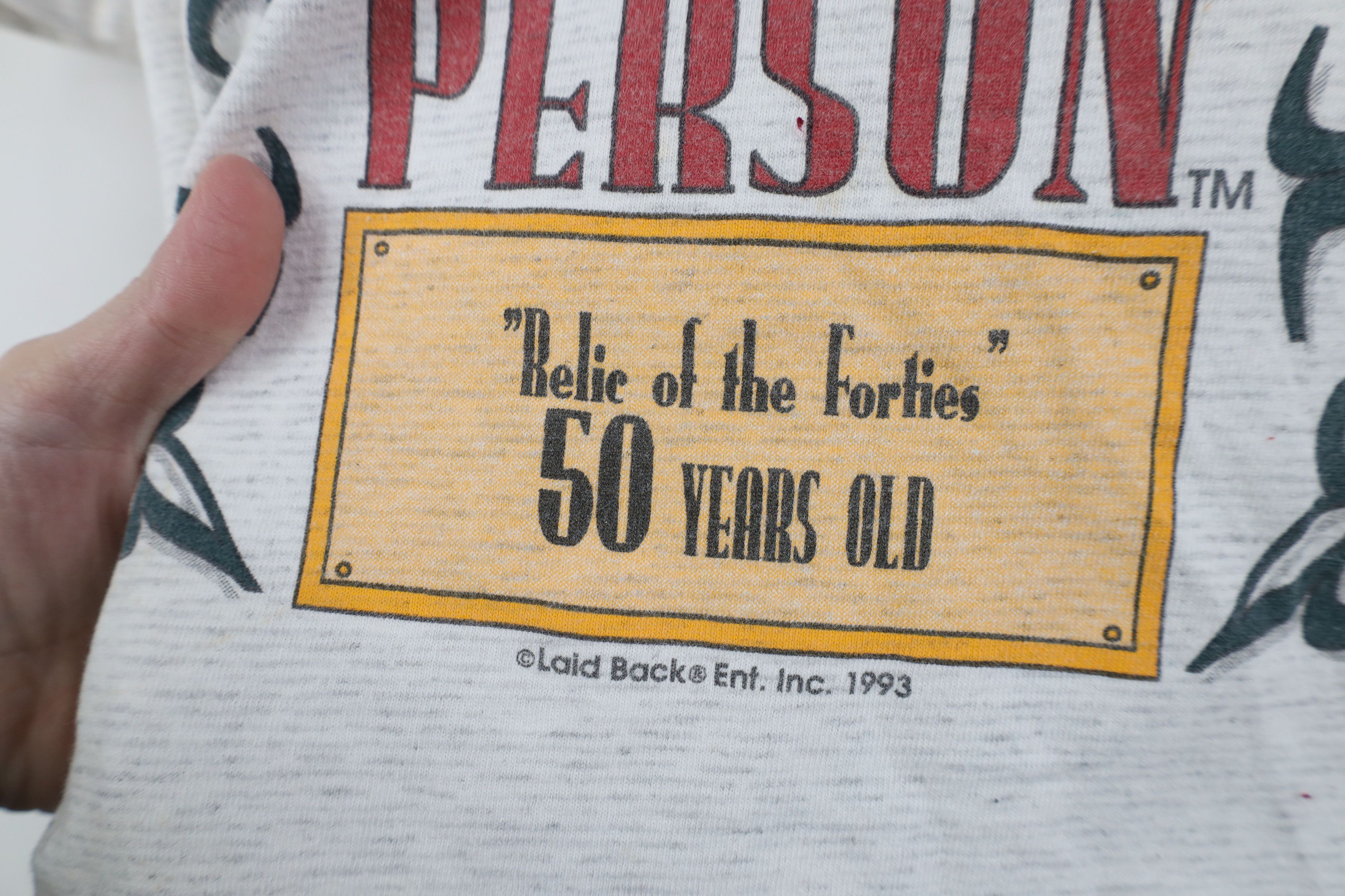 Vintage Vintage 90s Streetwear Person Short Sleeve T-Shirt USA Size US XL / EU 56 / 4 - 5 Thumbnail