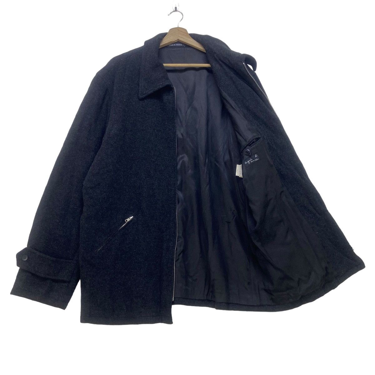 agnes b. Made in France Agnes B Homme Paris Wool Zipper Jacket Size US M / EU 48-50 / 2 - 3 Thumbnail