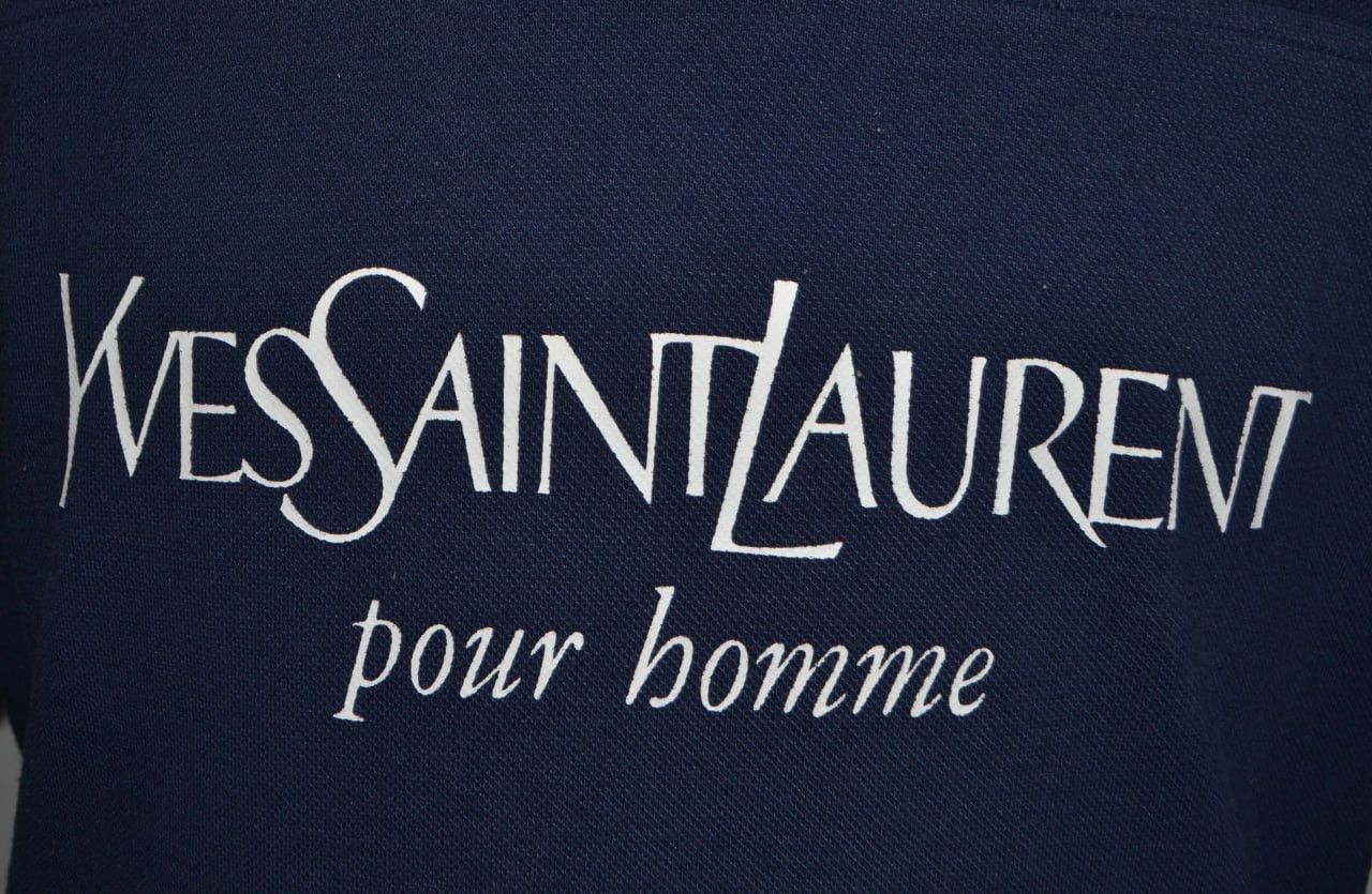 Yves Saint Laurent Rare YVES SAINT LAURENT Polo Shirt - Size XL - Navy Size US XL / EU 56 / 4 - 3 Thumbnail