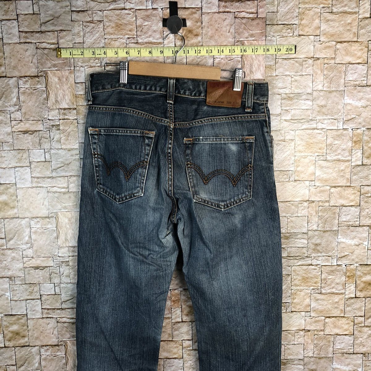Edwin 503 Edwin Premium vintage faded Blue Denim Pants #7599 Size US 30 / EU 46 - 15 Thumbnail