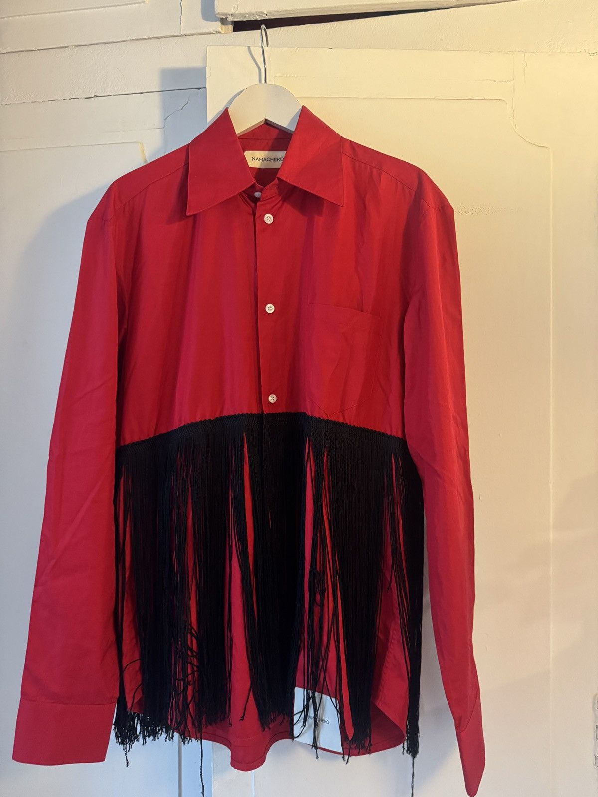 Namacheko Namacheko red shirt with fringe details Size M / US 6-8 / IT 42-44 - 3 Thumbnail