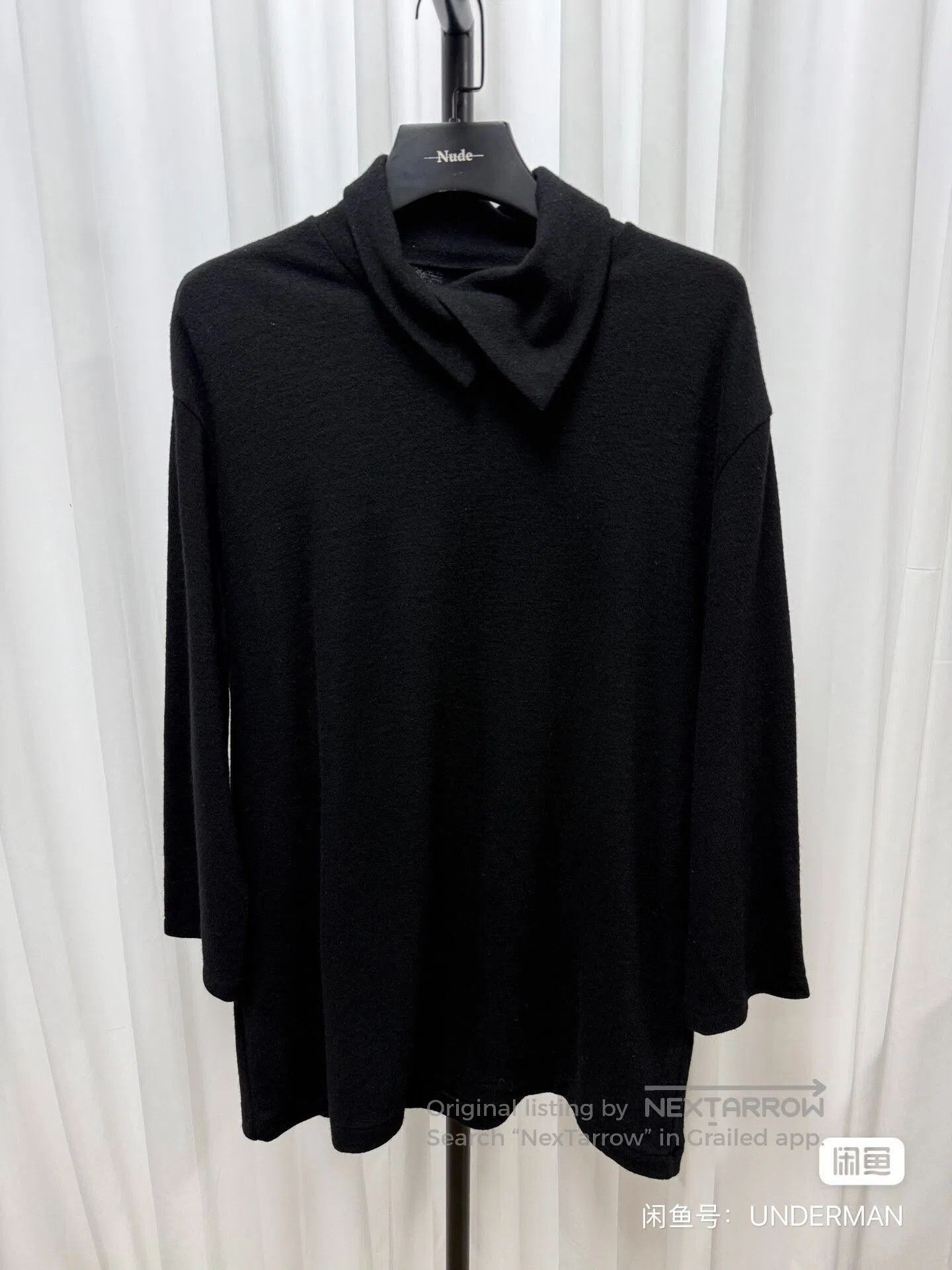 Yohji Yamamoto Yohji Yamamoto Black Wool Turtleneck. Size US L / EU 52-54 / 3 - 1 Thumbnail
