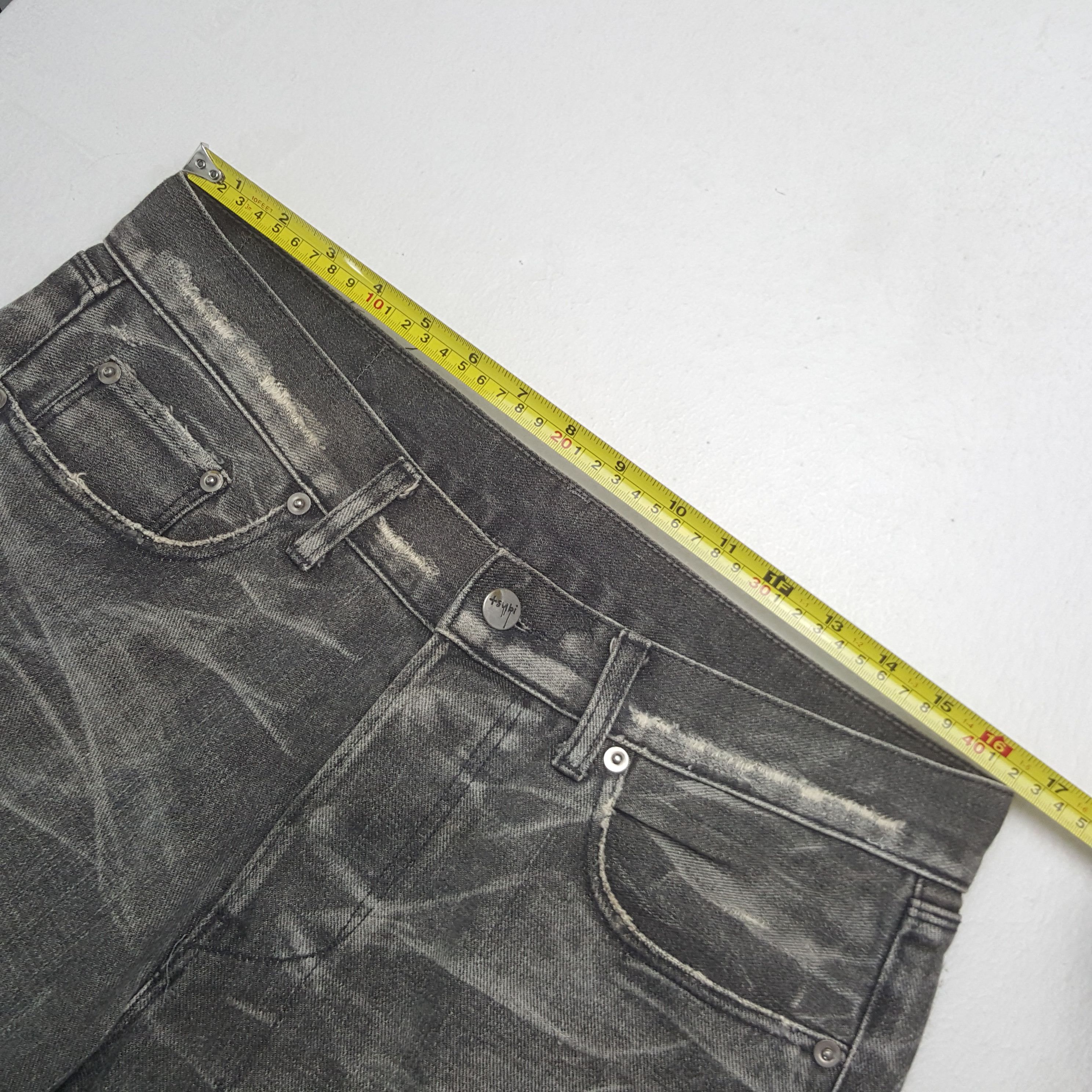 Japanese Brand Vintage Tsubi Japanese Rare Fading Style Denim Jeans RR12 Size US 33 - 9 Thumbnail