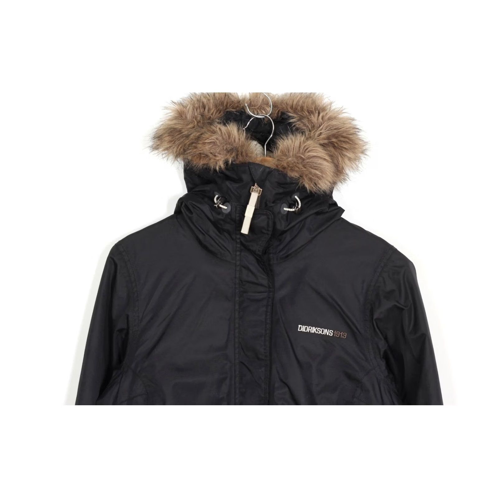 Vintage DIDRIKSONS LINDSEY PARKA Jacket Women Size 36 Fur Hooded Waterproof MJ6387 Size XS / US 0-2 / IT 36-38 - 3 Thumbnail