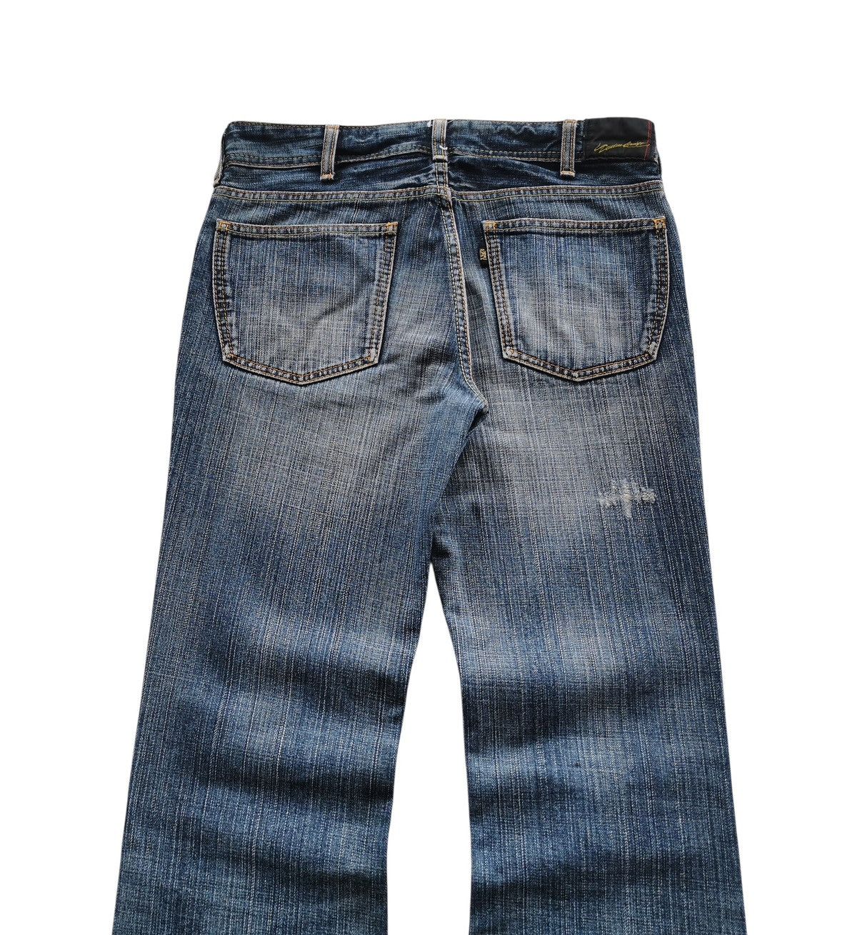 Le Grande Bleu (L.G.B.) Denim Craft Flared/Bootcuts Distressed Denim Jeans - 31x31 Size US 31 - 3 Thumbnail