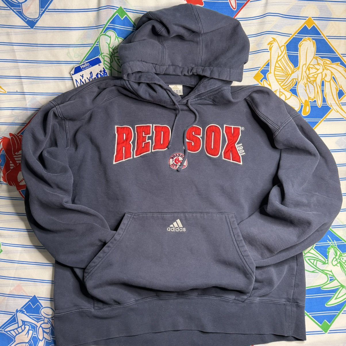 Adidas Y2k Adidas Boston Red Sox Hoodie Men’s Size US L / EU 52-54 / 3 - 1 Thumbnail