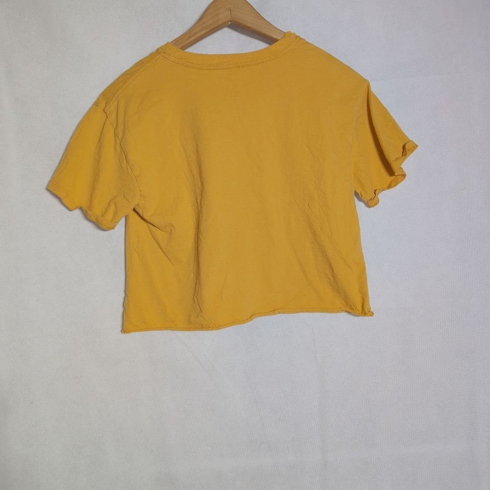 Designer Yellow California 1987 Crop Top By Cold Crush Sz S Size S / US 4 / IT 40 - 3 Thumbnail