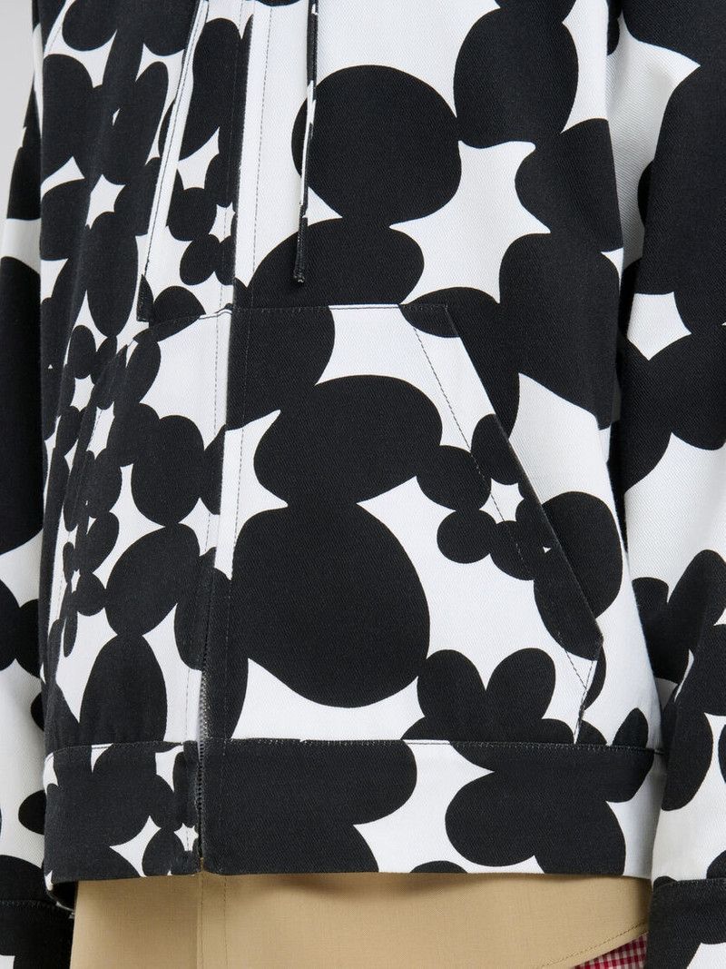 Marni o1f1d3z0326 Hoodie in White/Black Size US XL / EU 56 / 4 - 5 Thumbnail