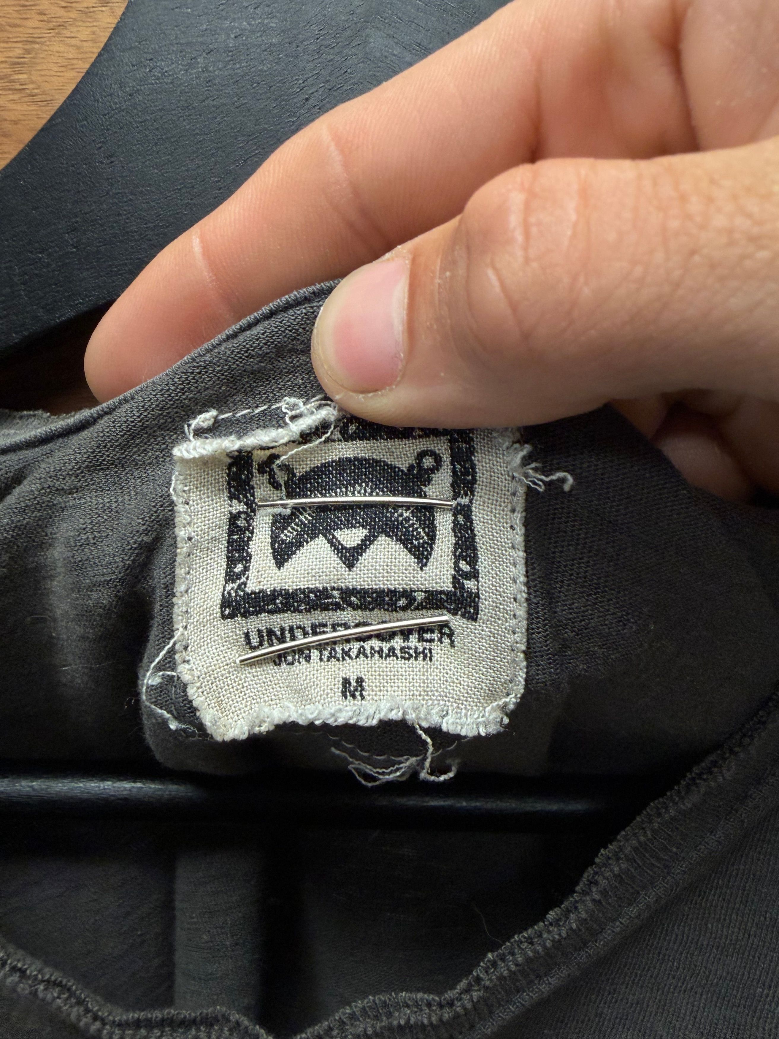 Undercover SS2003 Undercover ‘Scab’ Faded Grey Giz Print T-Shirt Size US M / EU 48-50 / 2 - 3 Thumbnail