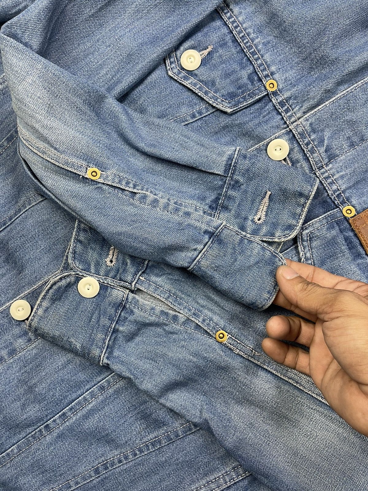 mercibeaucoup Issey Miyake Mercibeaucoup, Pillow Neck Denim Shirt Jacket Size US S / EU 44-46 / 1 - 12 Thumbnail