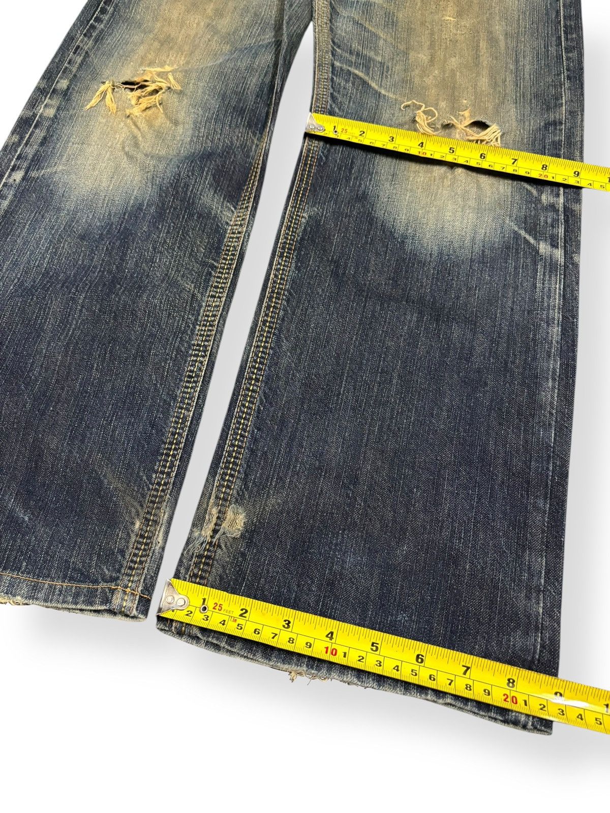 Edwin Vintage Edwin XV Mud Wash Baggy Distressed Grunge Jeans Size US 31 - 16 Thumbnail