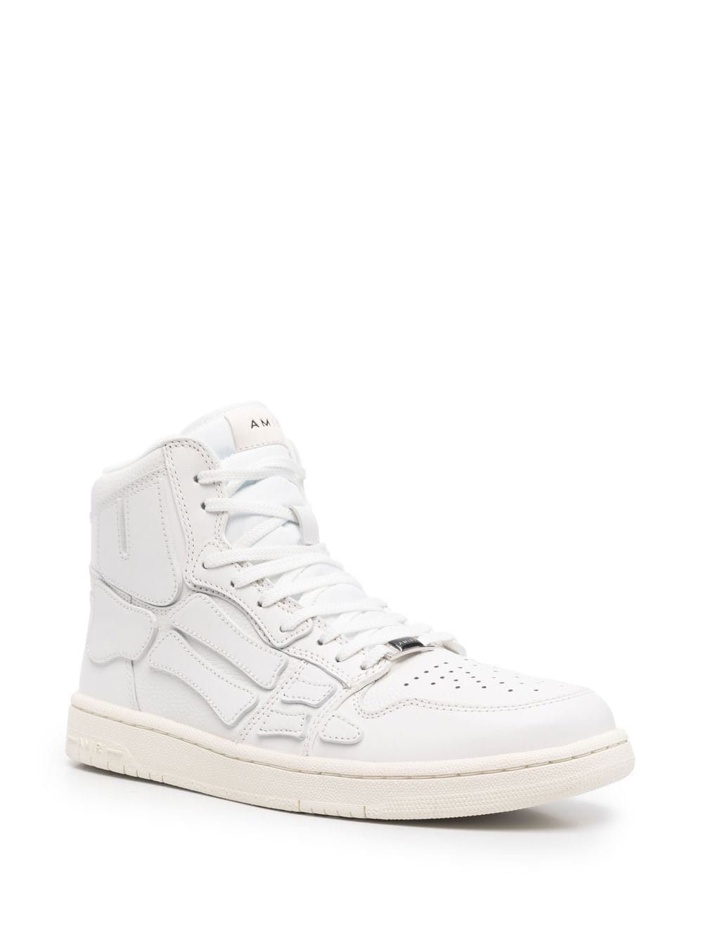 Amiri o1gr1nt0924 Skel Hi-Top Sneakers in White Size US 8 / EU 41 - 2 Thumbnail