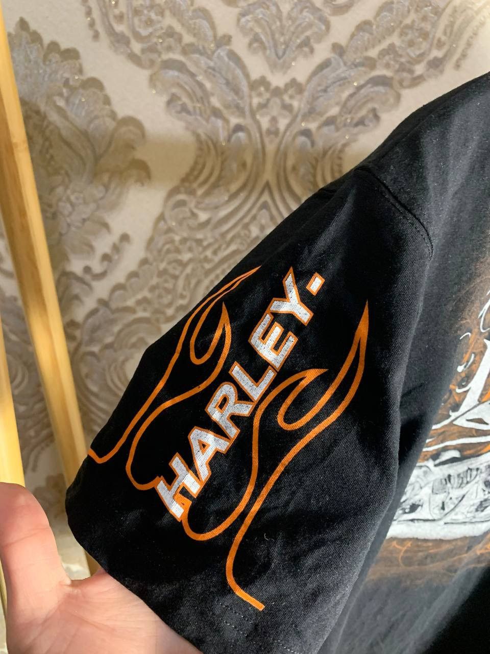 Harley Davidson × Vintage VERY RARE HARLEY DAVIDSON USA DOUBLE EMBLEM MOTOCYCLE 90s Size US XXL / EU 58 / 5 - 4 Thumbnail