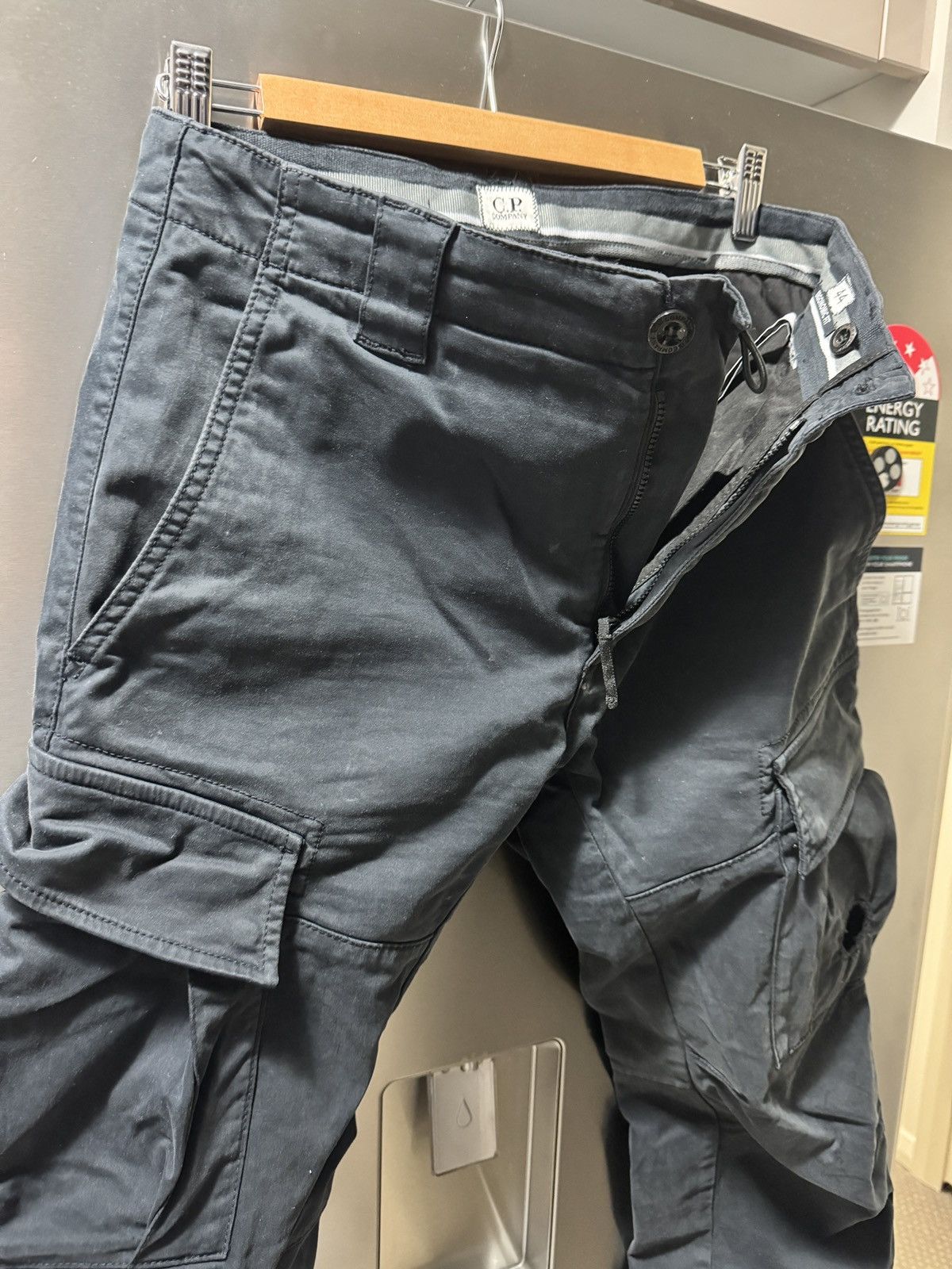 C.P. Company Total Eclipse Dark Navy Stretch Sateen Cargo Pants 44 Size US 28 / EU 44 - 18 Thumbnail