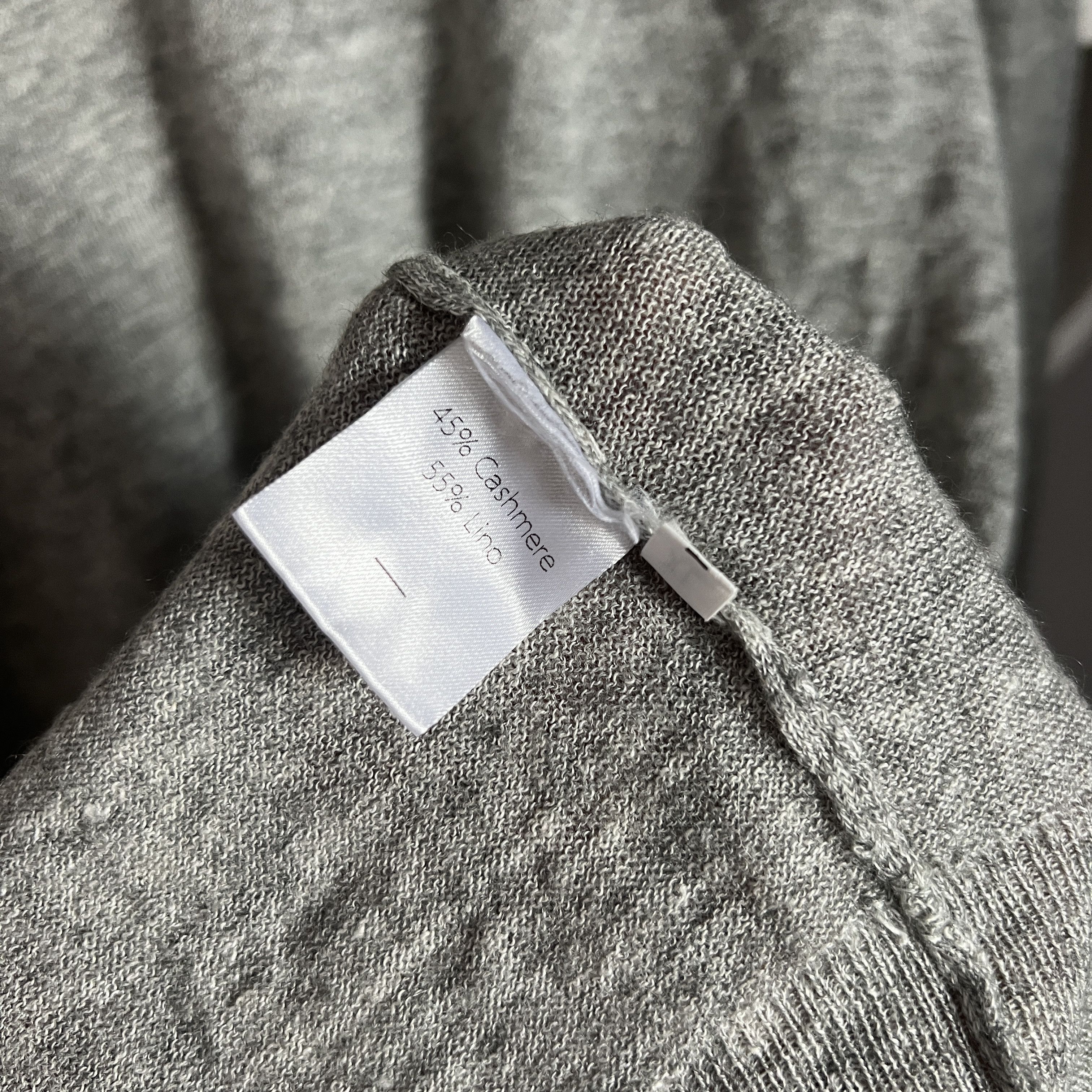 Isaia Men's ISAIA CASHMERE LINEN V-Neck Sweater Size XL Size US XL / EU 56 / 4 - 8 Thumbnail