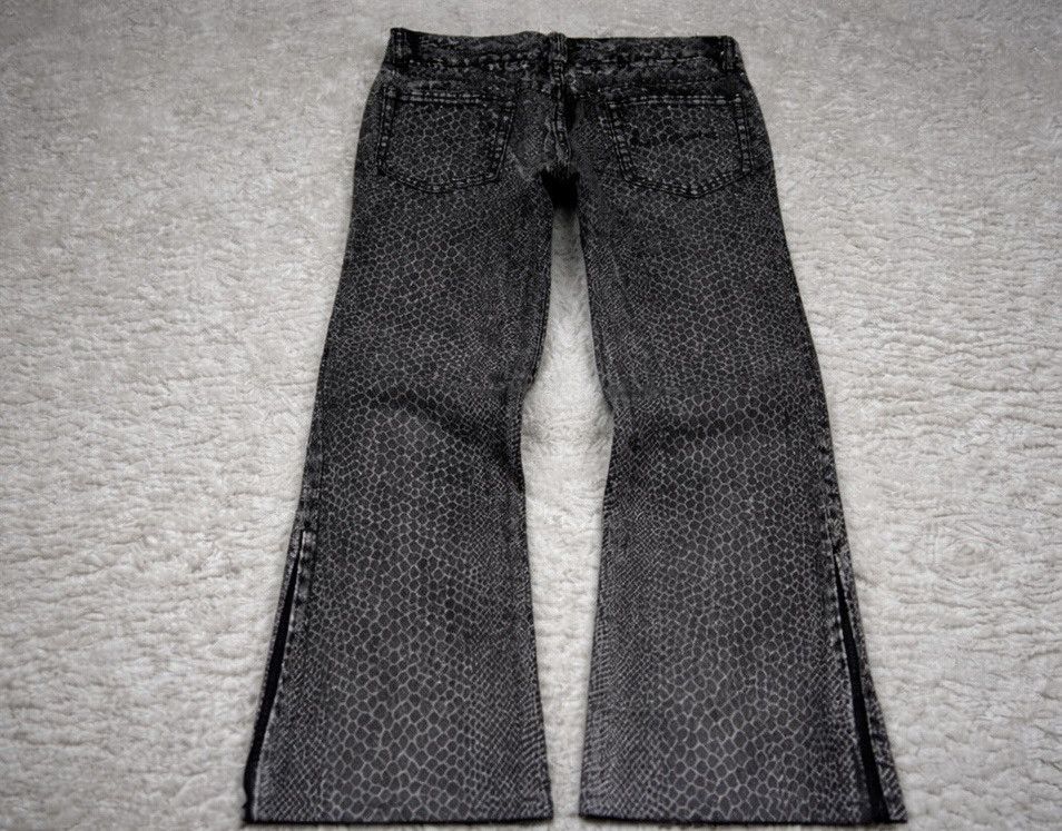 5351 POUR LES HOMMES 5351 Pour Les Hommes Python Coated Flared Jeans Size US 29 - 3 Thumbnail